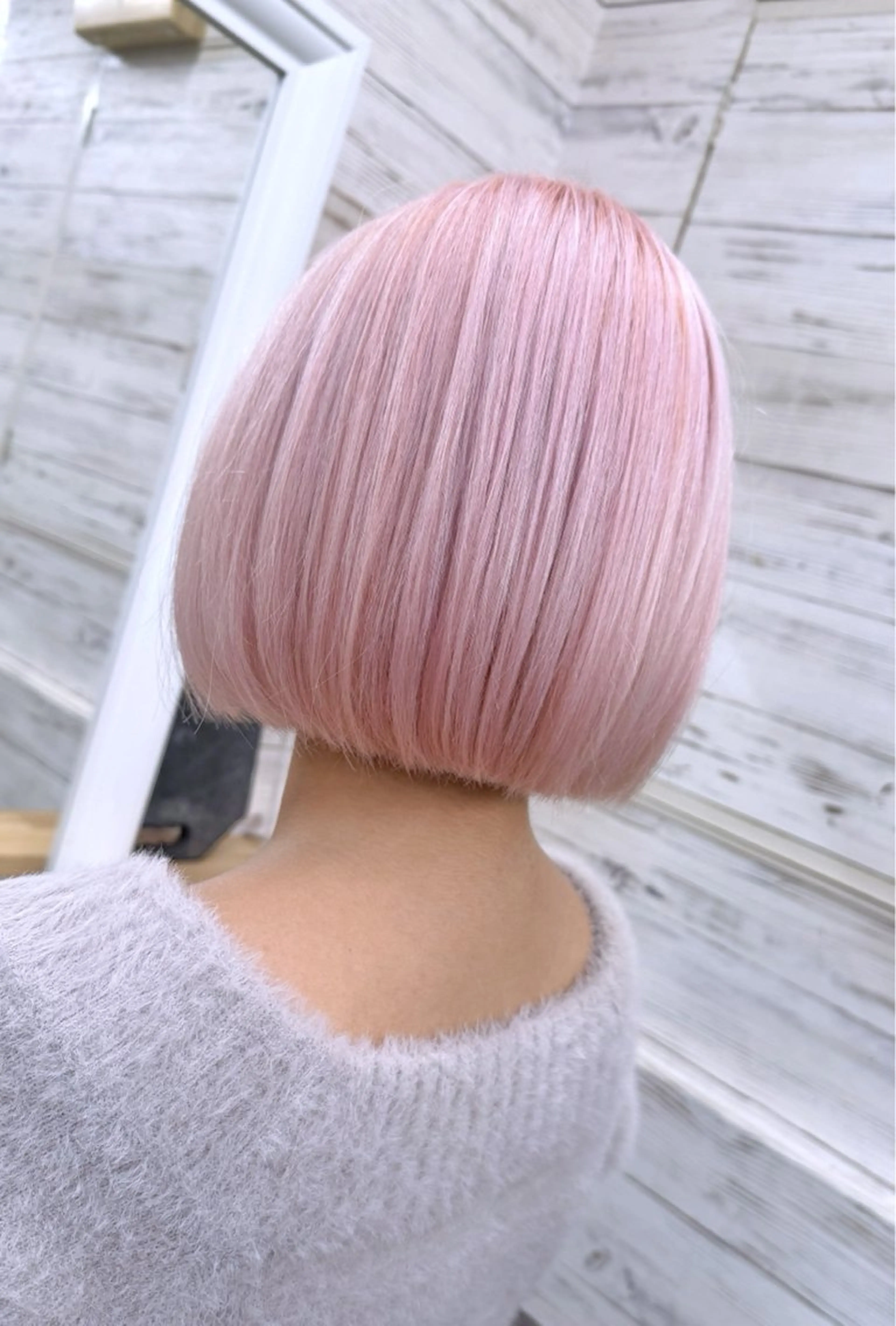 ショート カラー ハイトーンカラー ピンクカラー ボブ カット ヘアカラー 北沢 隆のヘアスタイル