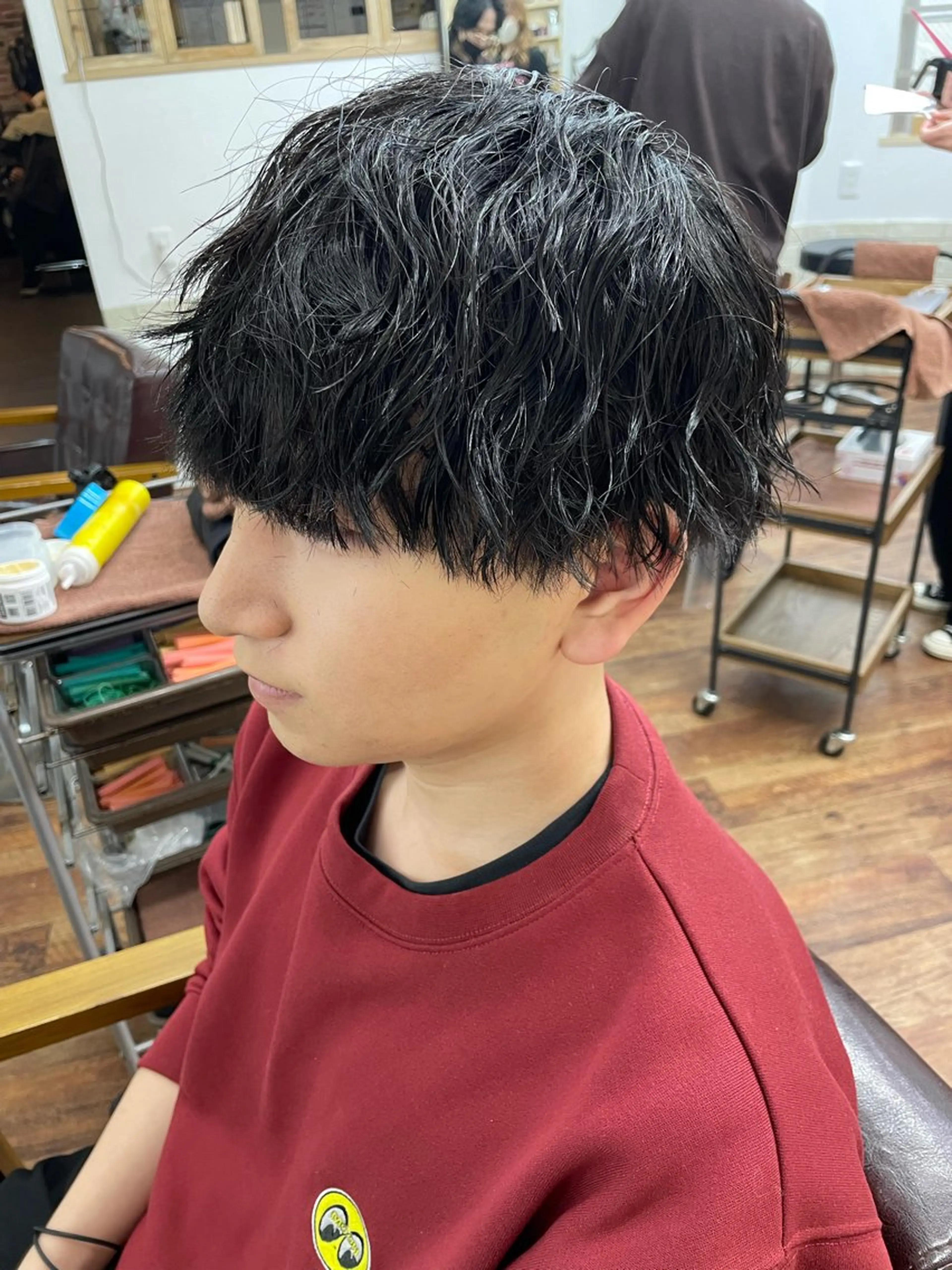パーマ メンズ マッシュ メンズパーマ ツイストスパイラルパーマ スパイラルパーマ RITSUKI横浜 メンズ特化😎のヘアスタイル