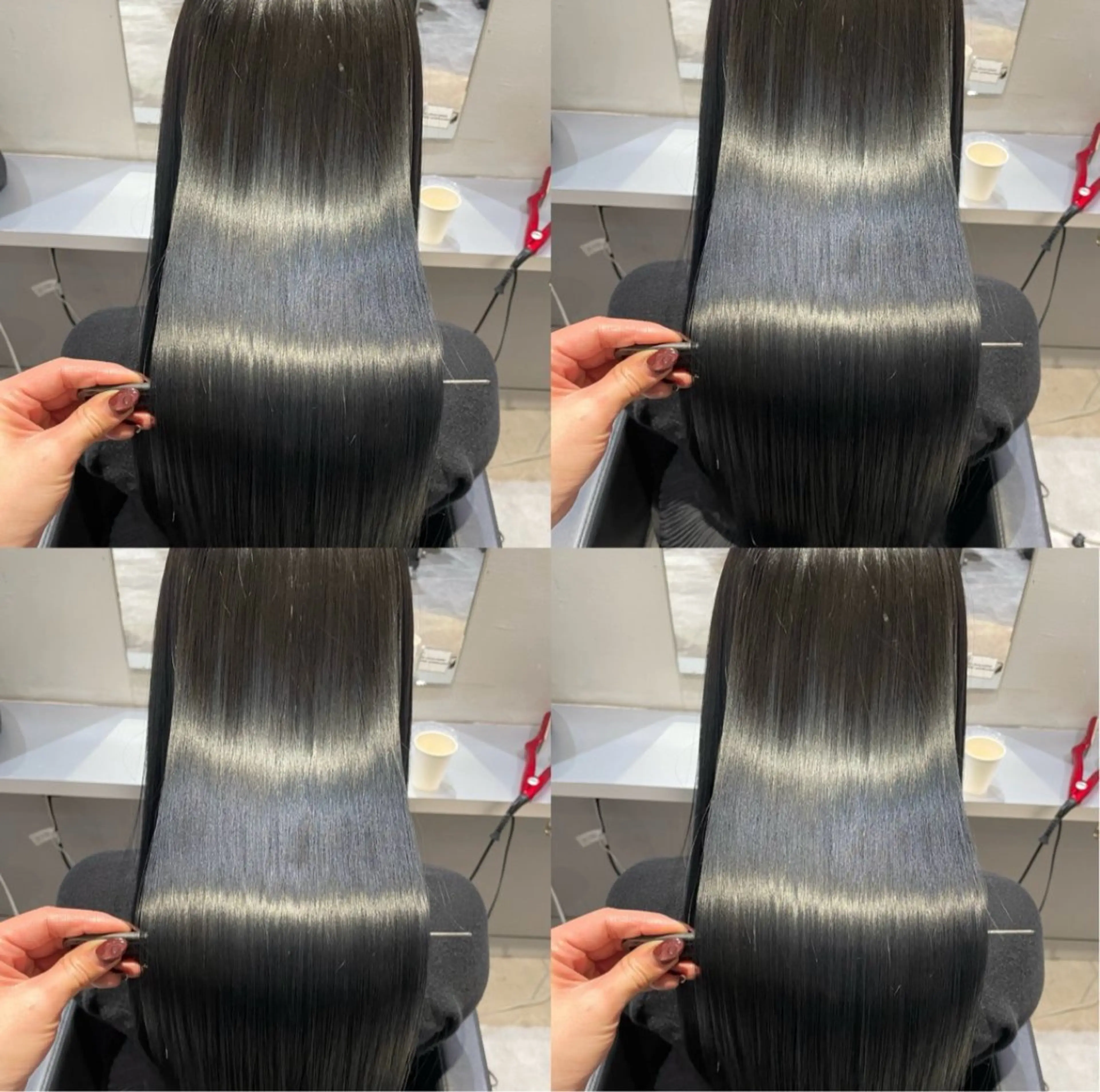 ロング カラー カット ヘアカラー 縮毛矯正 トリートメント 髪質改善 /絹髪🫧ゆたかのヘアスタイル