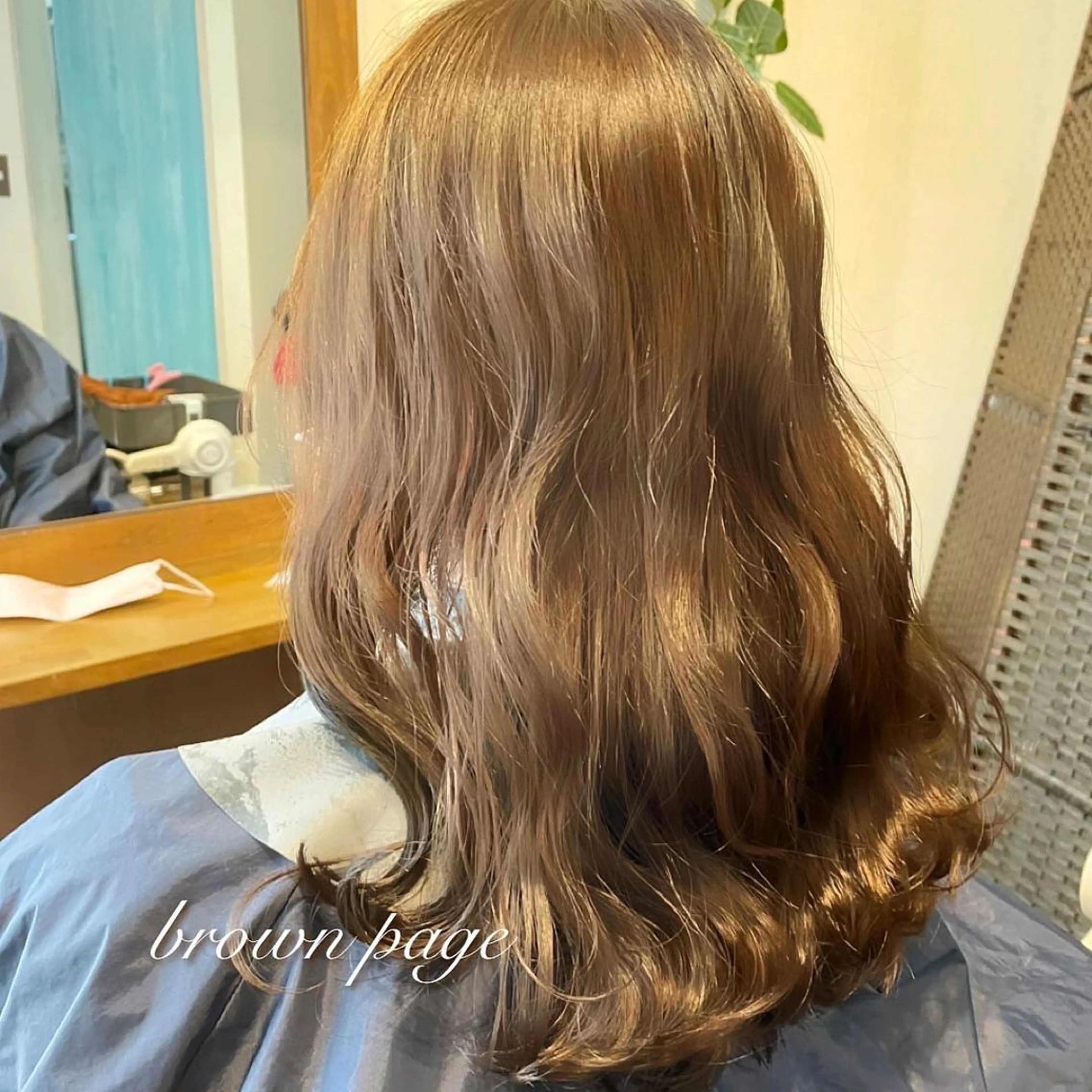 セミロング 透明感カラー/ブリー チ無し/瀧田恭平のヘアスタイル