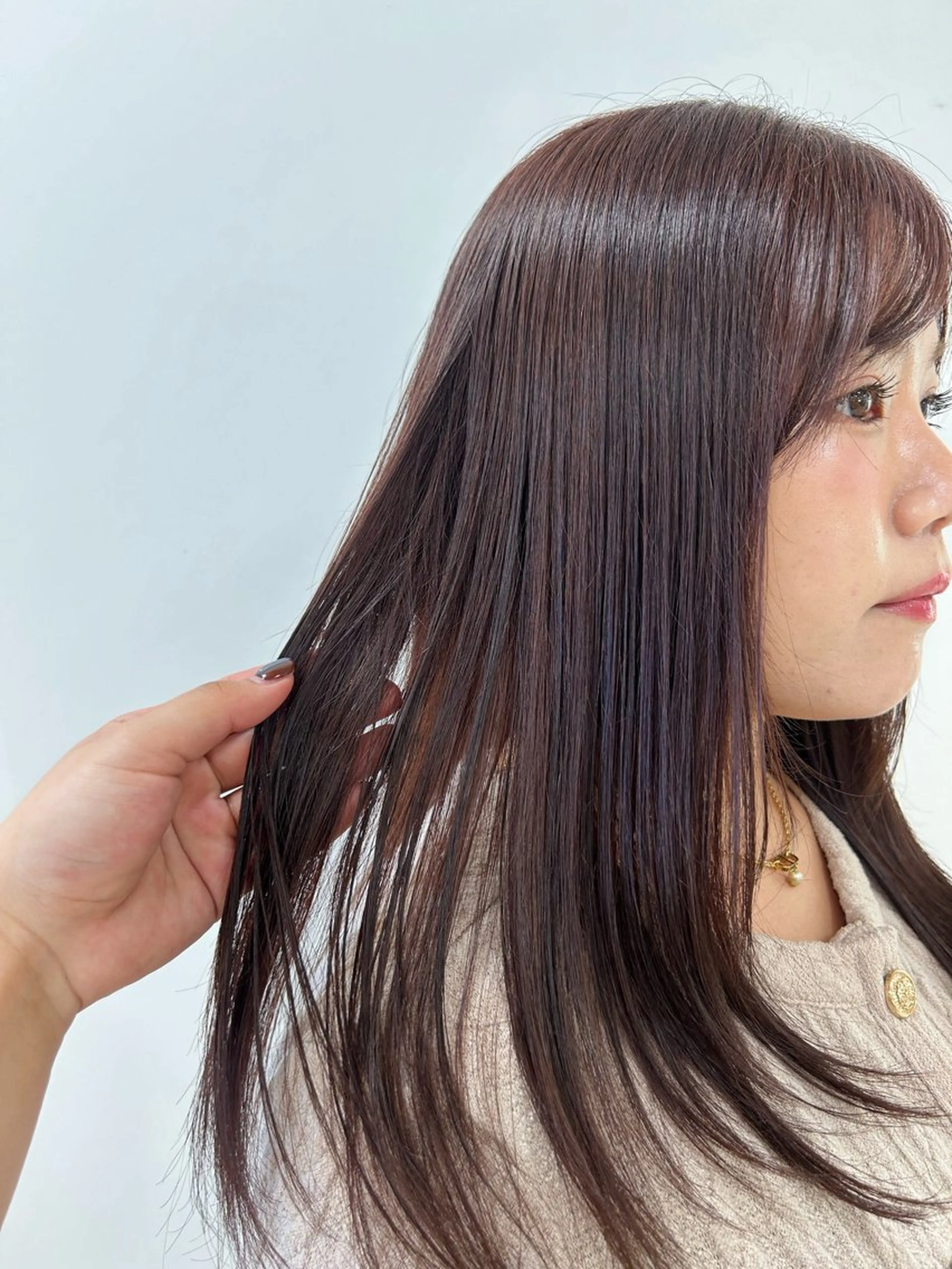 ロング カラー ヘアアレンジ/ベー ジュchiakiのヘアスタイル