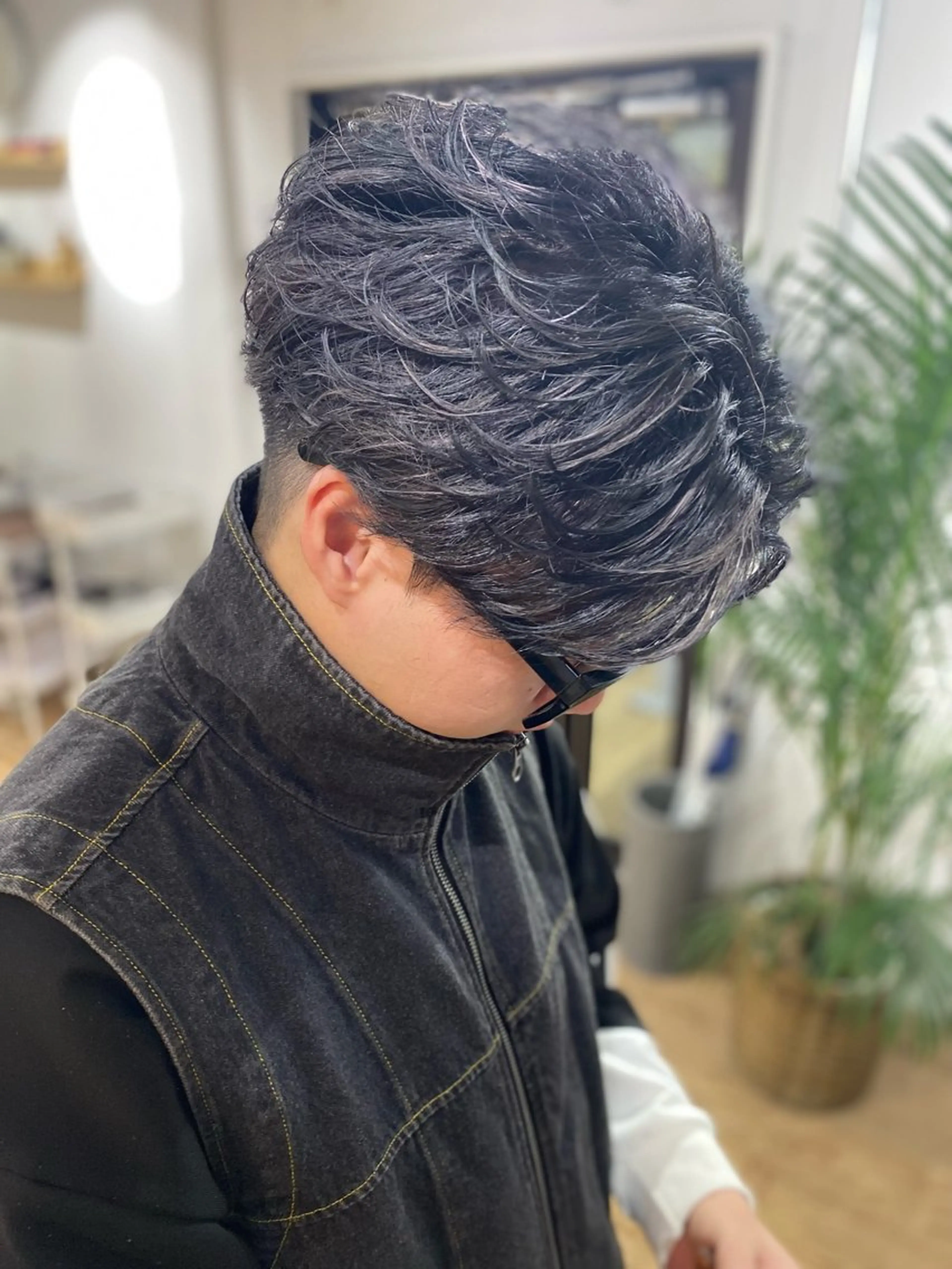 メンズ メンズハイライト 大内 良斗のヘアスタイル