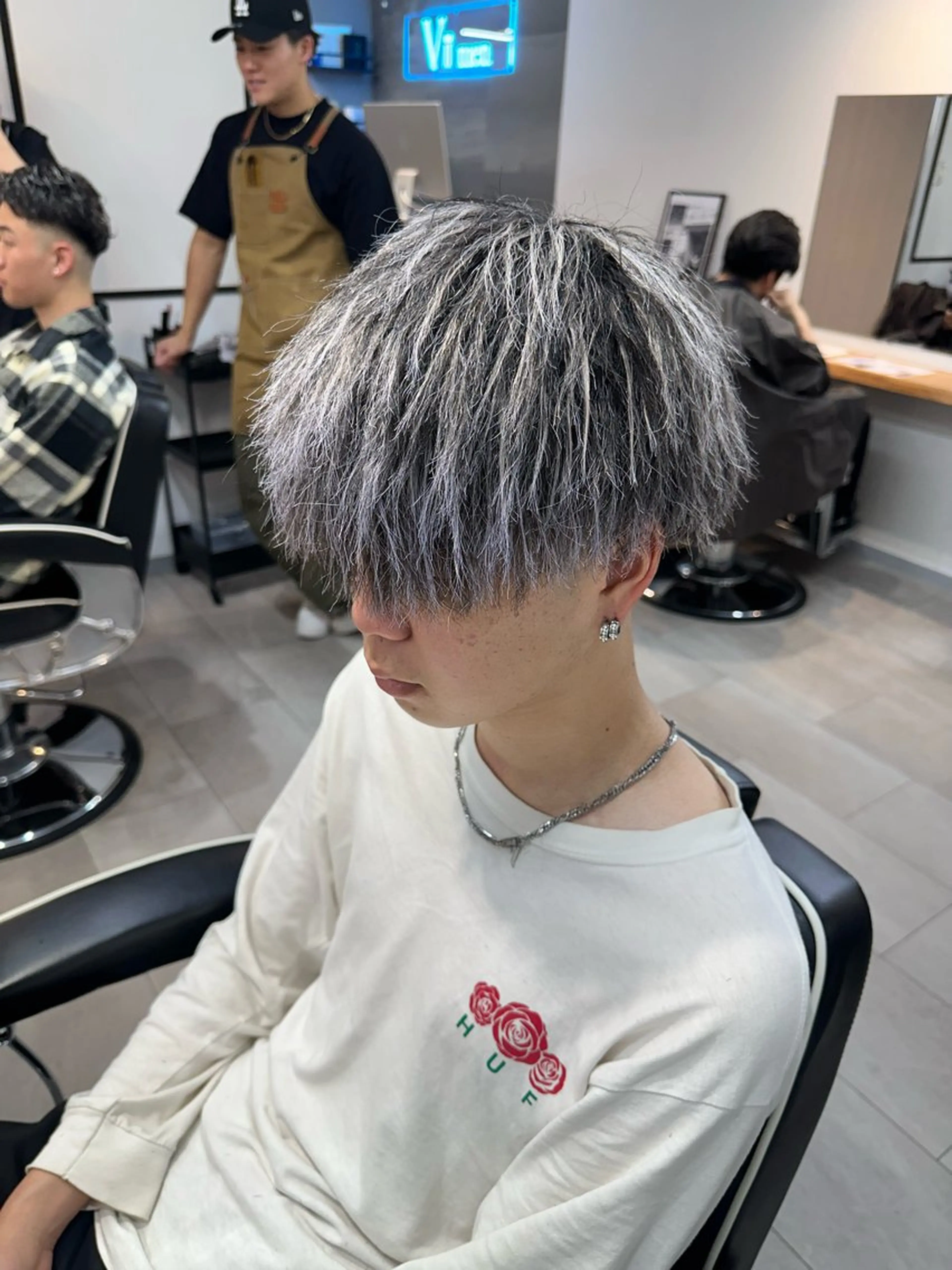 カラー パーマ メンズ 🇺🇸大宮パーマ 波巻き/ツイスパのヘアスタイル