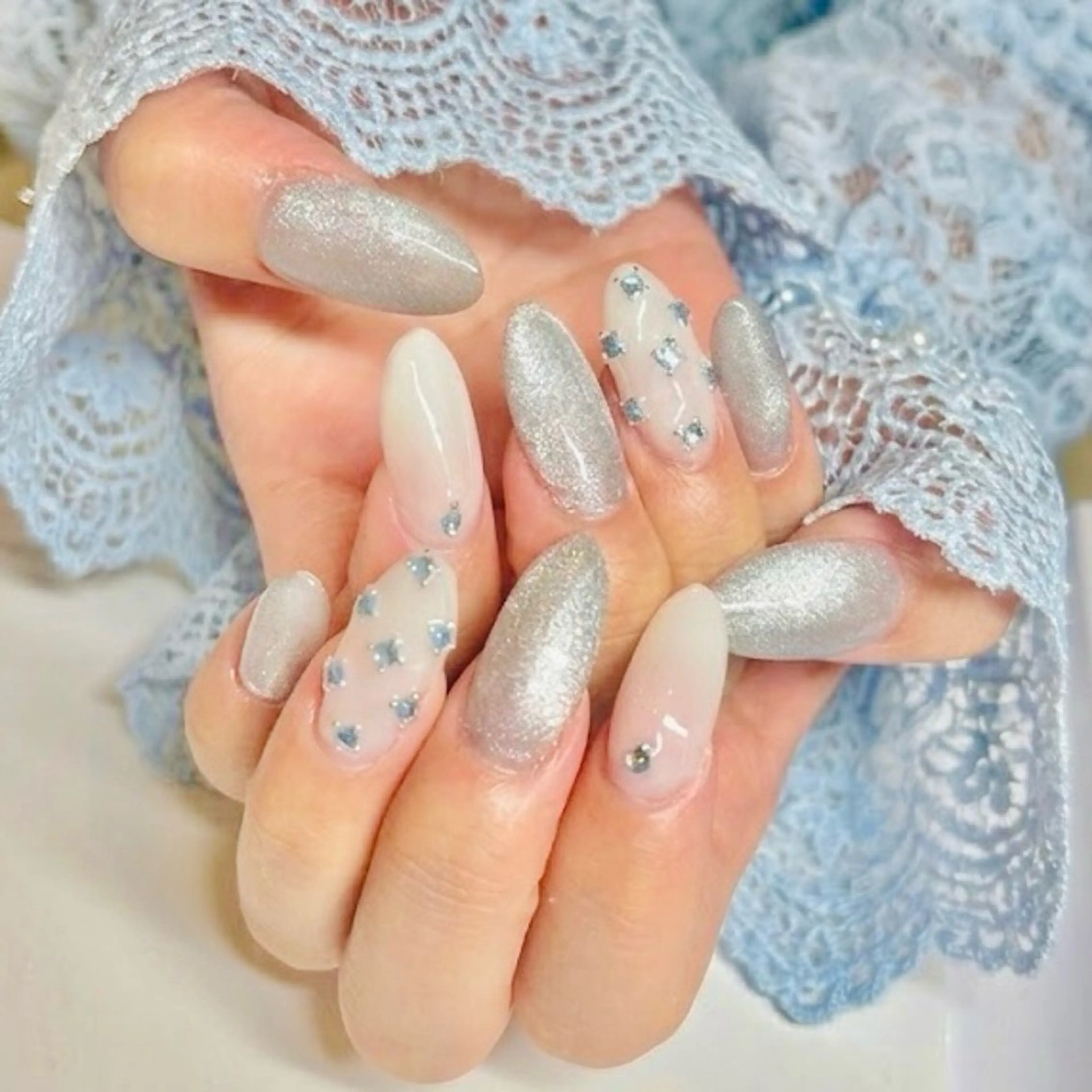 セミロング ハンドネイル Nail Salon midnightのネイルデザイン