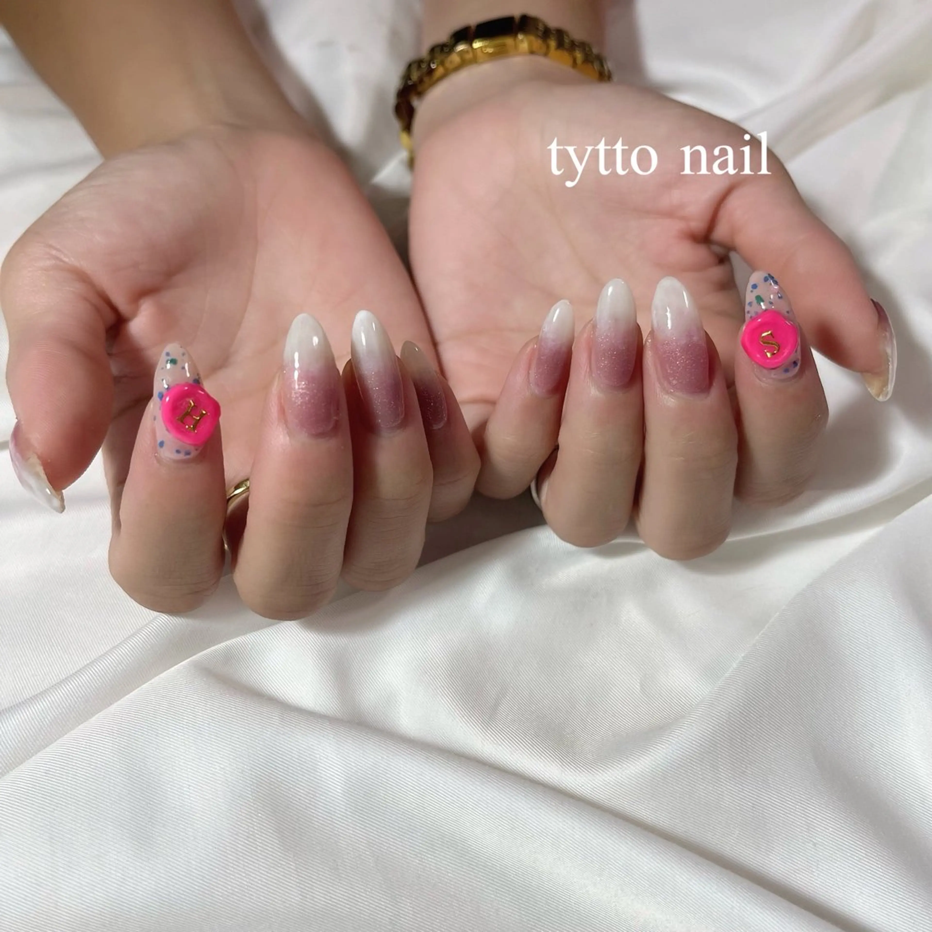 ネイル グラデーション ピンク tytto nail ❤︎‪‪eri‪‪のネイルデザイン