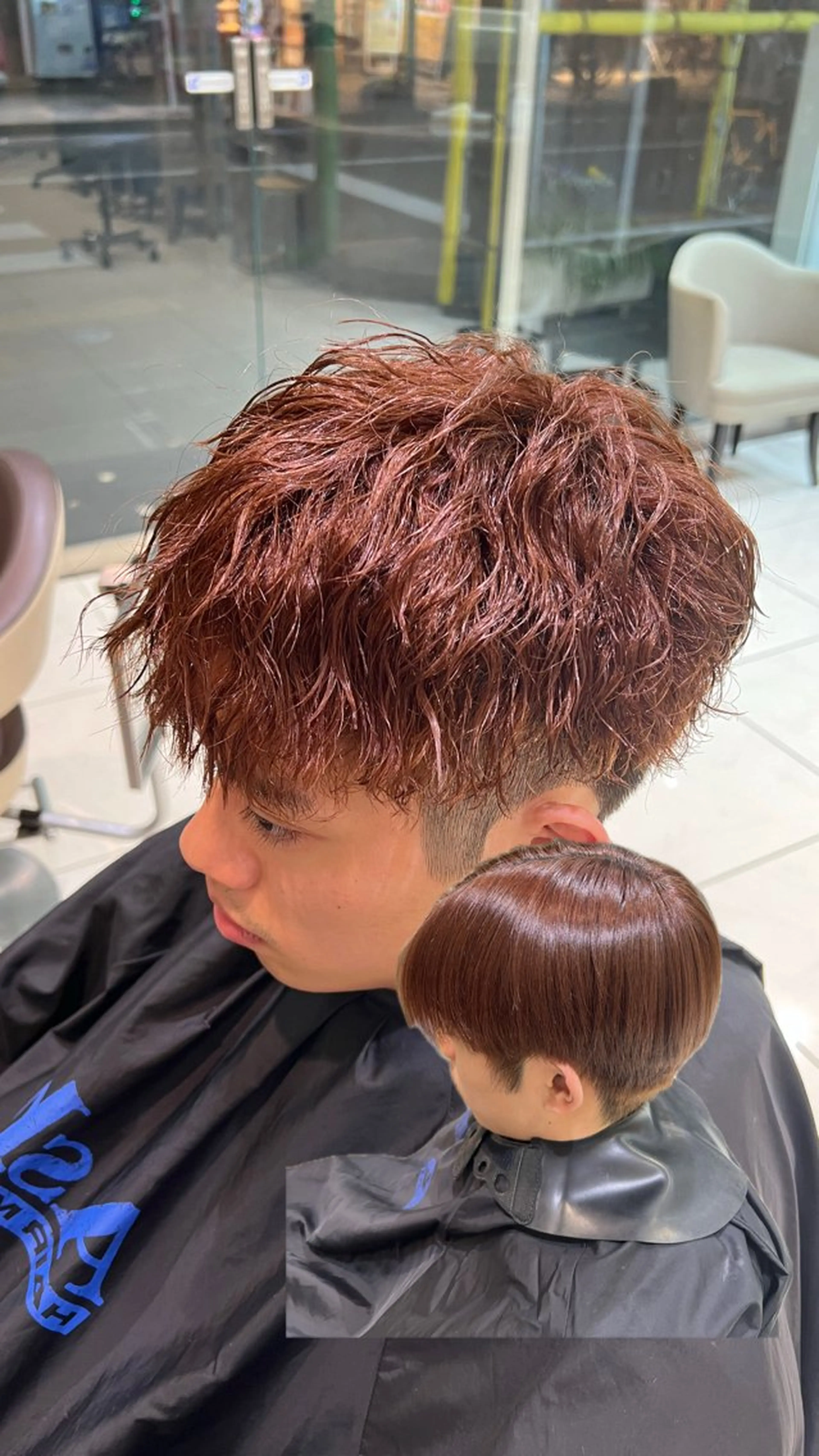パーマ メンズ メンズブリーチ メンズパーマ カット パーマ SENA 再現性 パーマと縮毛矯正のヘアスタイル
