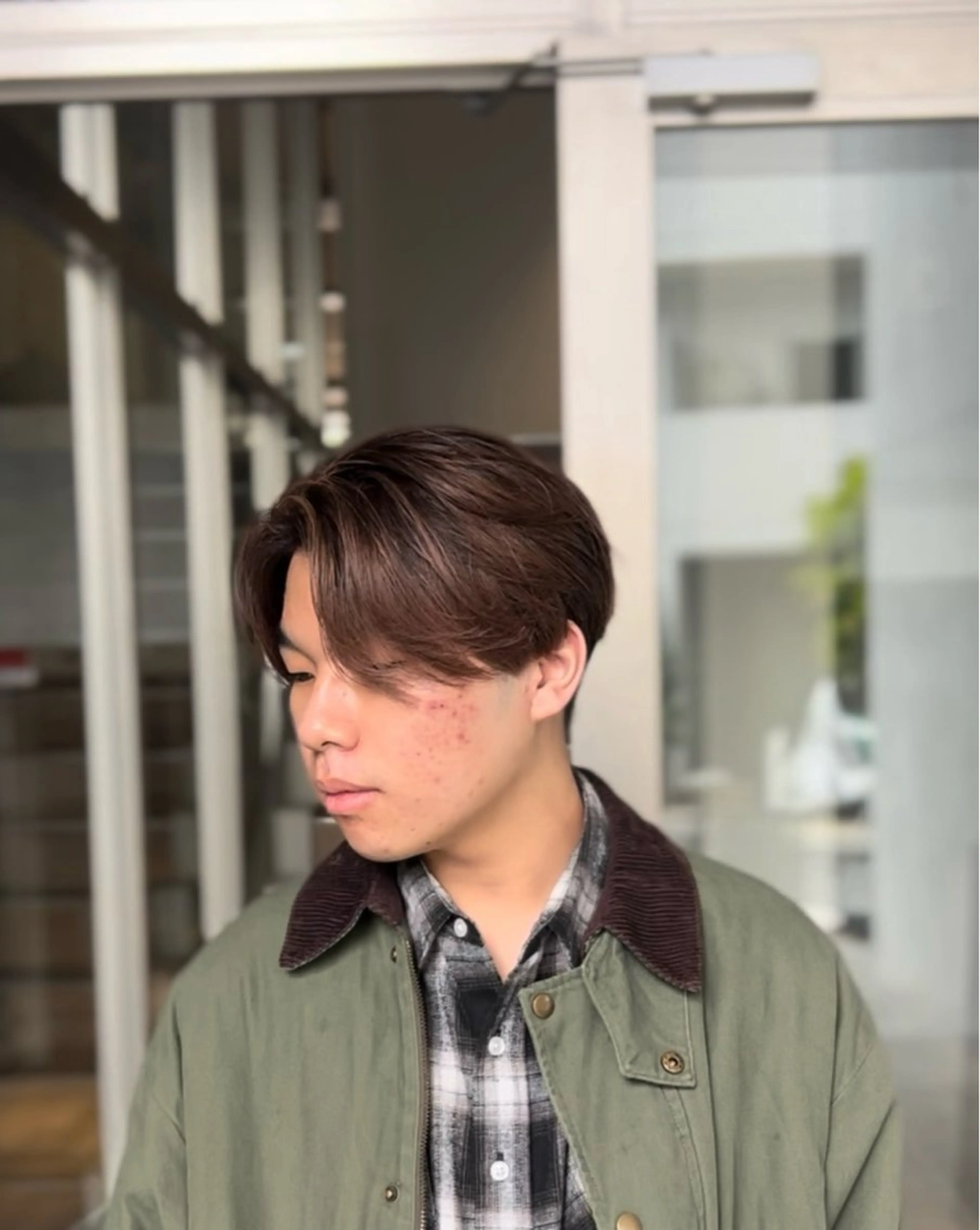 ショート カラー カット ヘアカラー 似合わせパーマ 渡辺尚暉のヘアスタイル