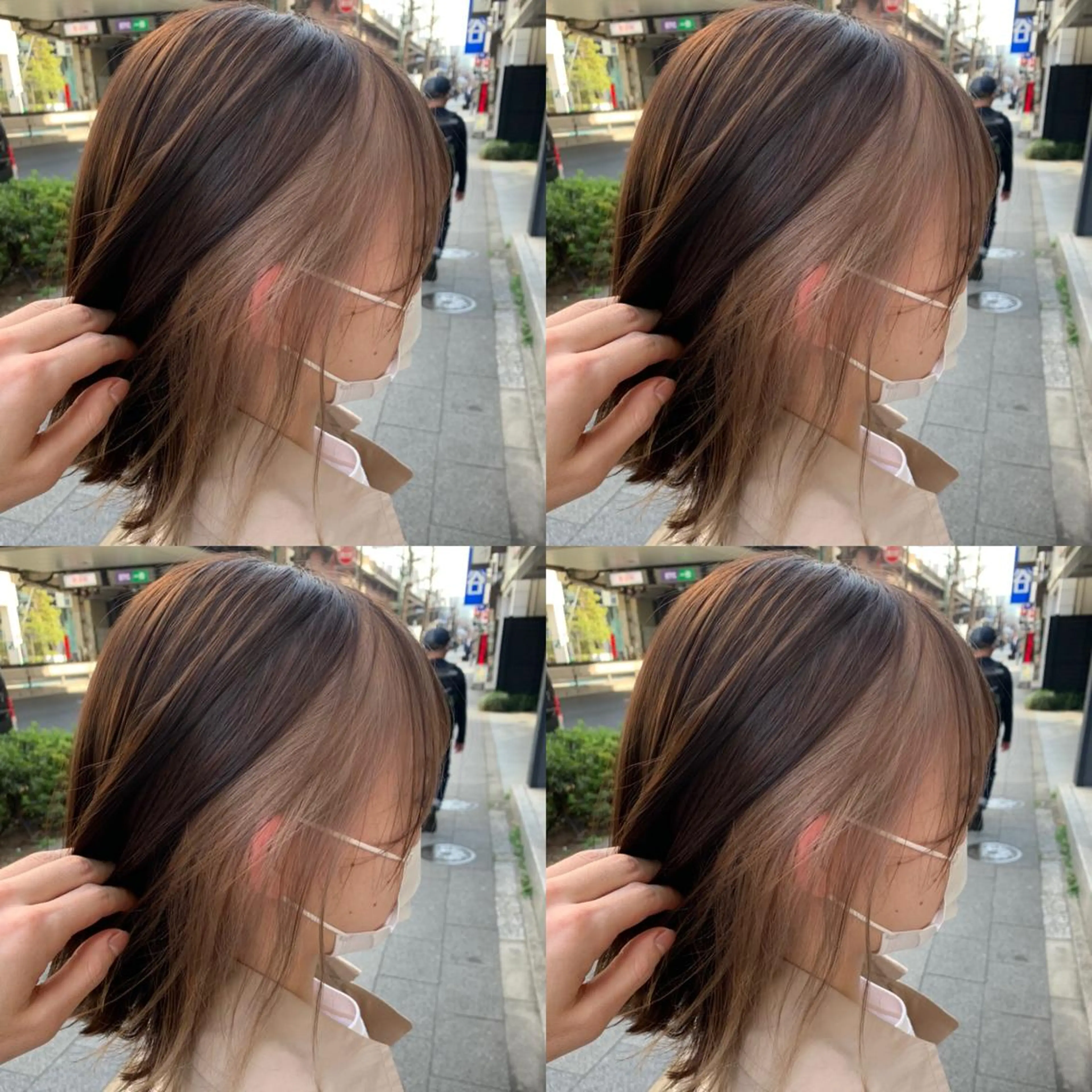 ショート カラー ベージュカラー ホワイトベージュ ✨髪質改善✖︎顔周り レイヤー✨ナカムラのヘアスタイル