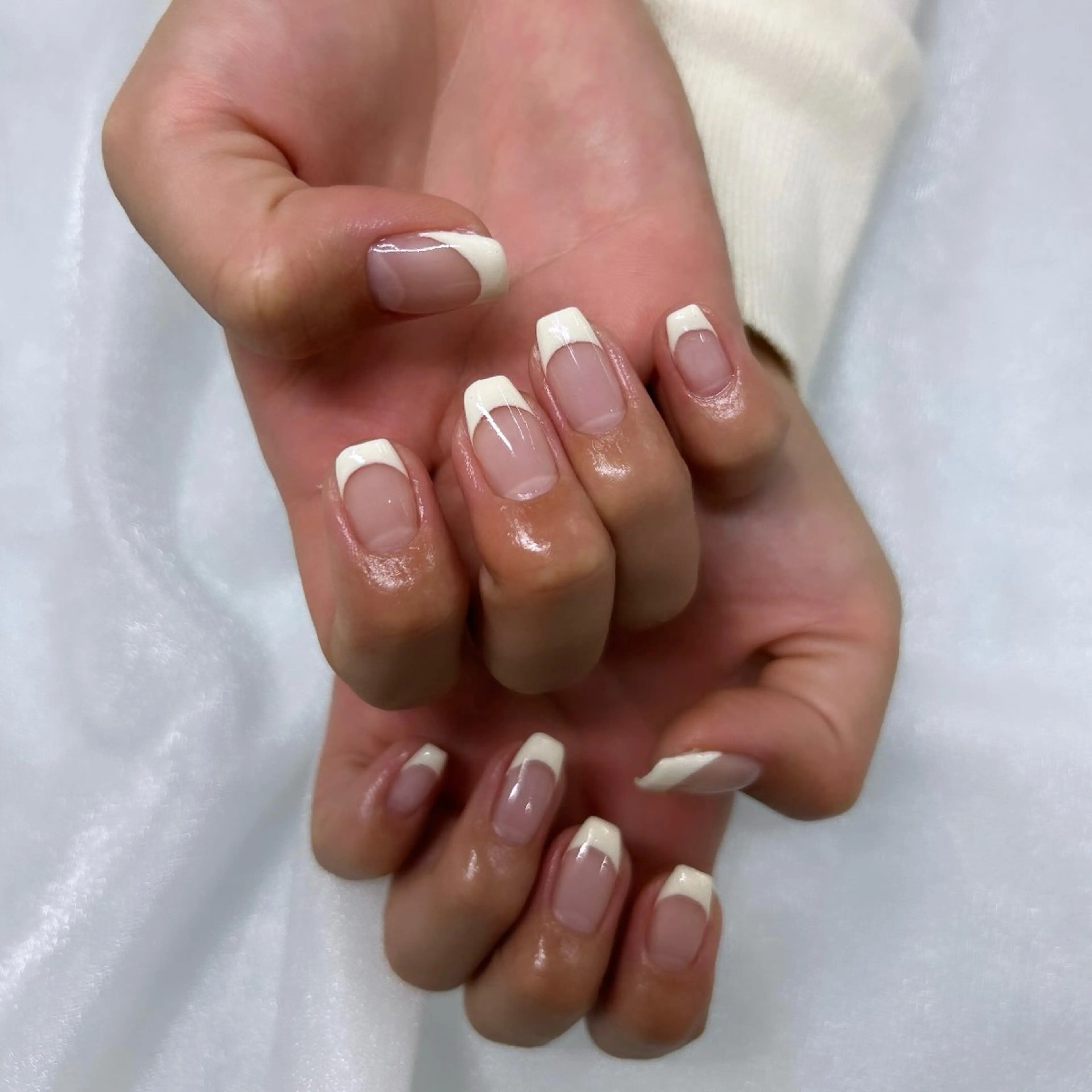 ネイル フレンチネイル 加藤 楓子のネイルデザイン