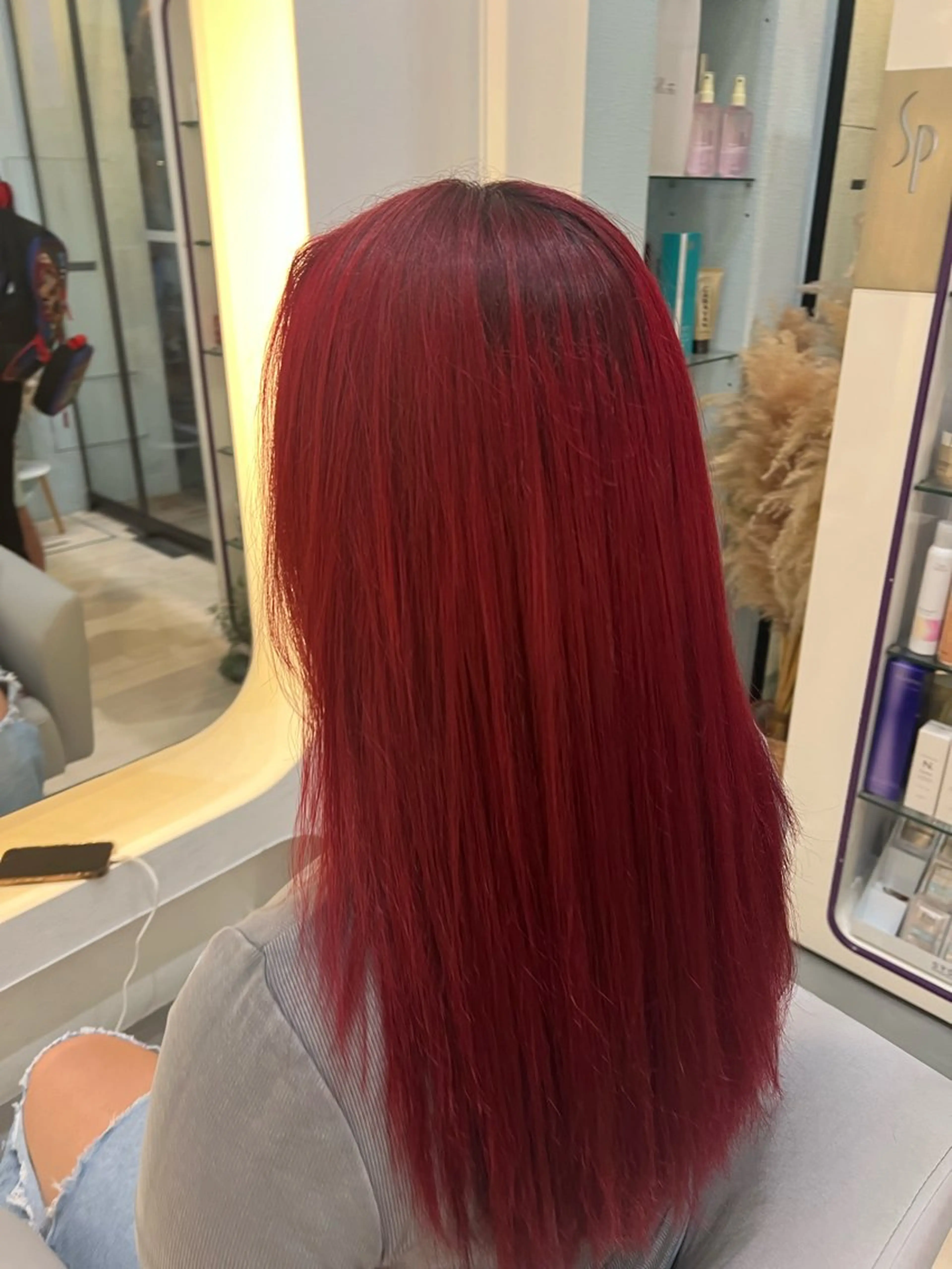 ミディアム カラー ヘアカラー 堀井 凌平のヘアスタイル