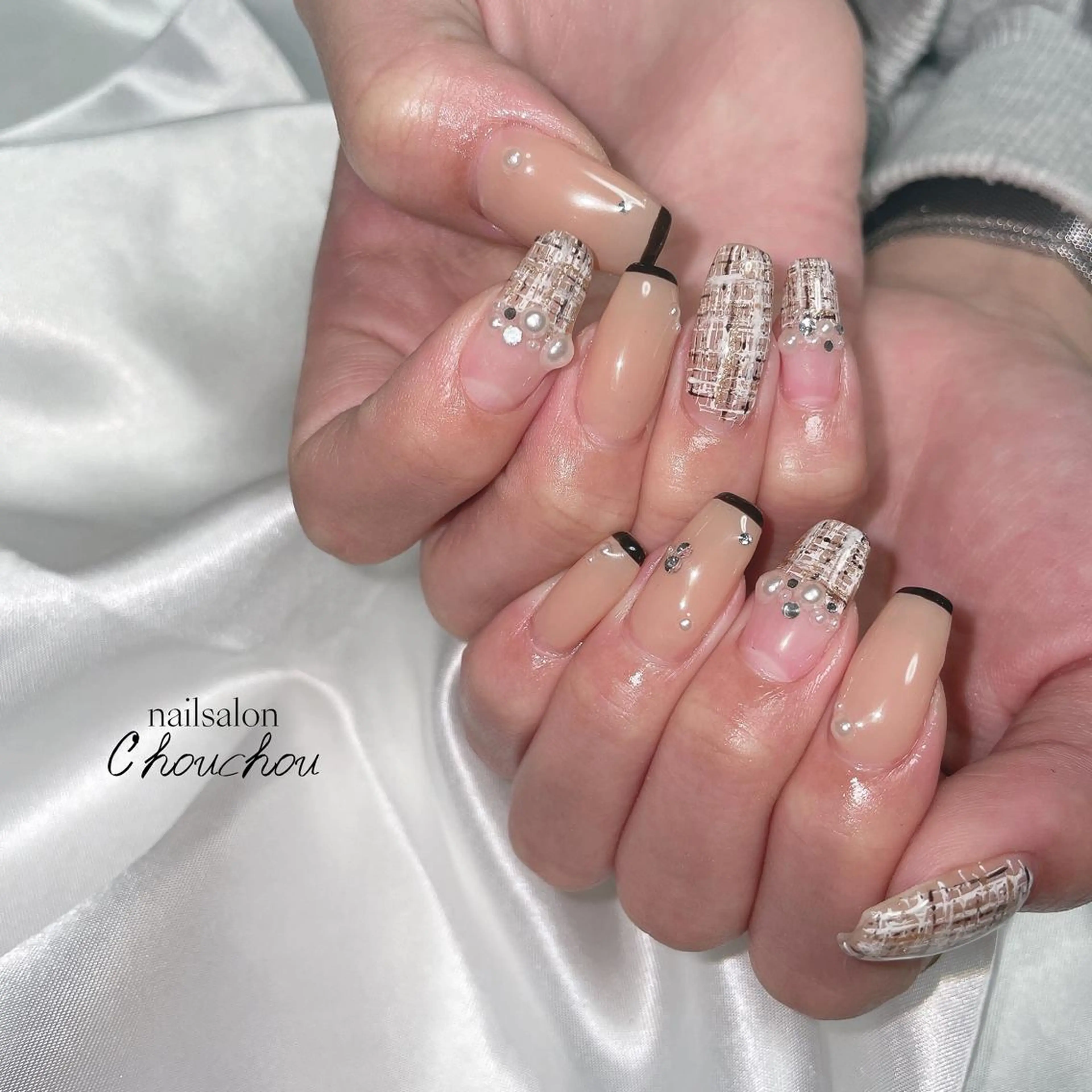 ネイル ツイードネイル C'hou chouのネイルデザイン