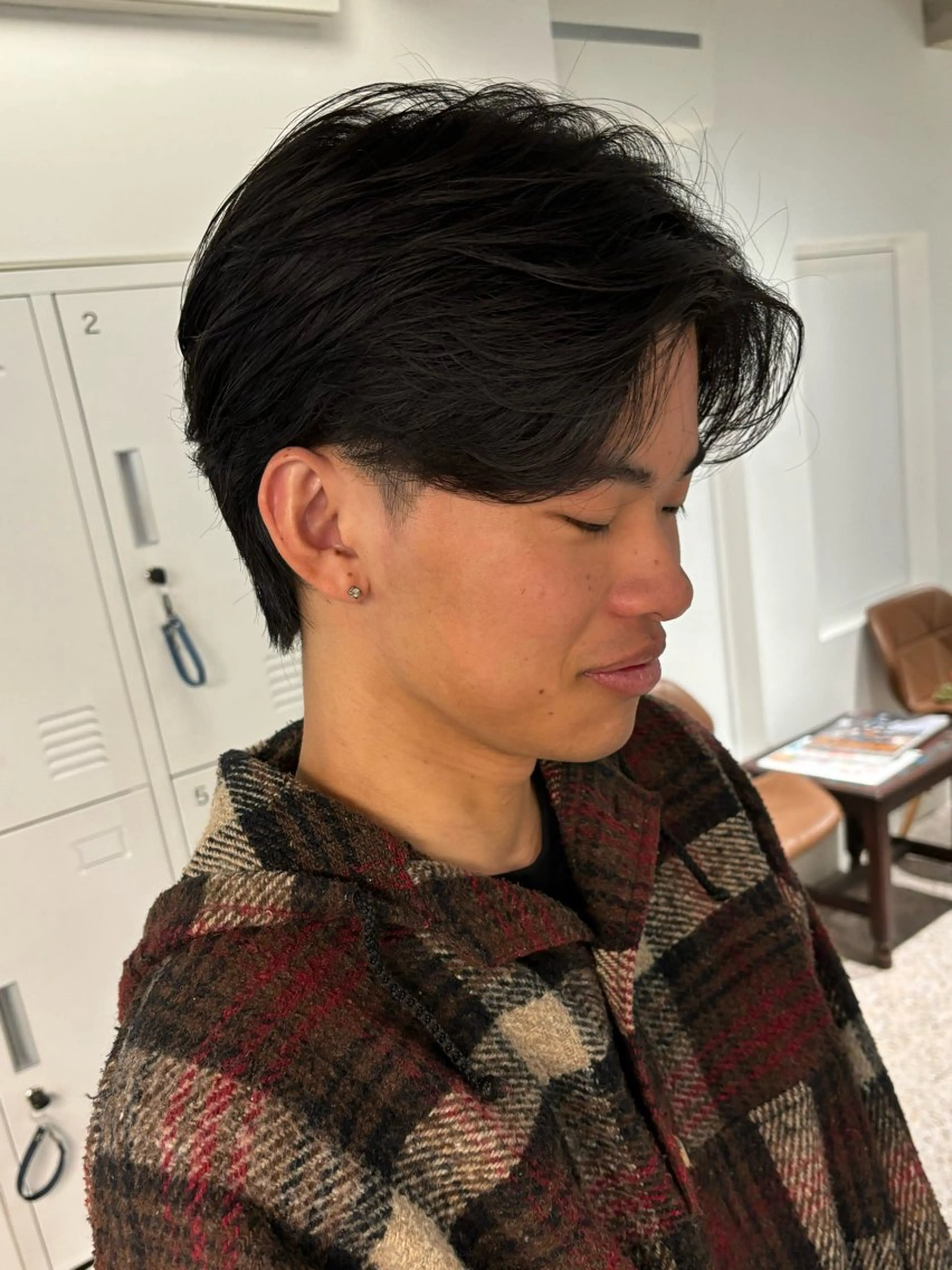 ショート メンズ センターパート TONUKOA RUA下北沢店【トヌコア ルア】所属・丸山璃子 /パーマ/レイヤーのヘアスタイル