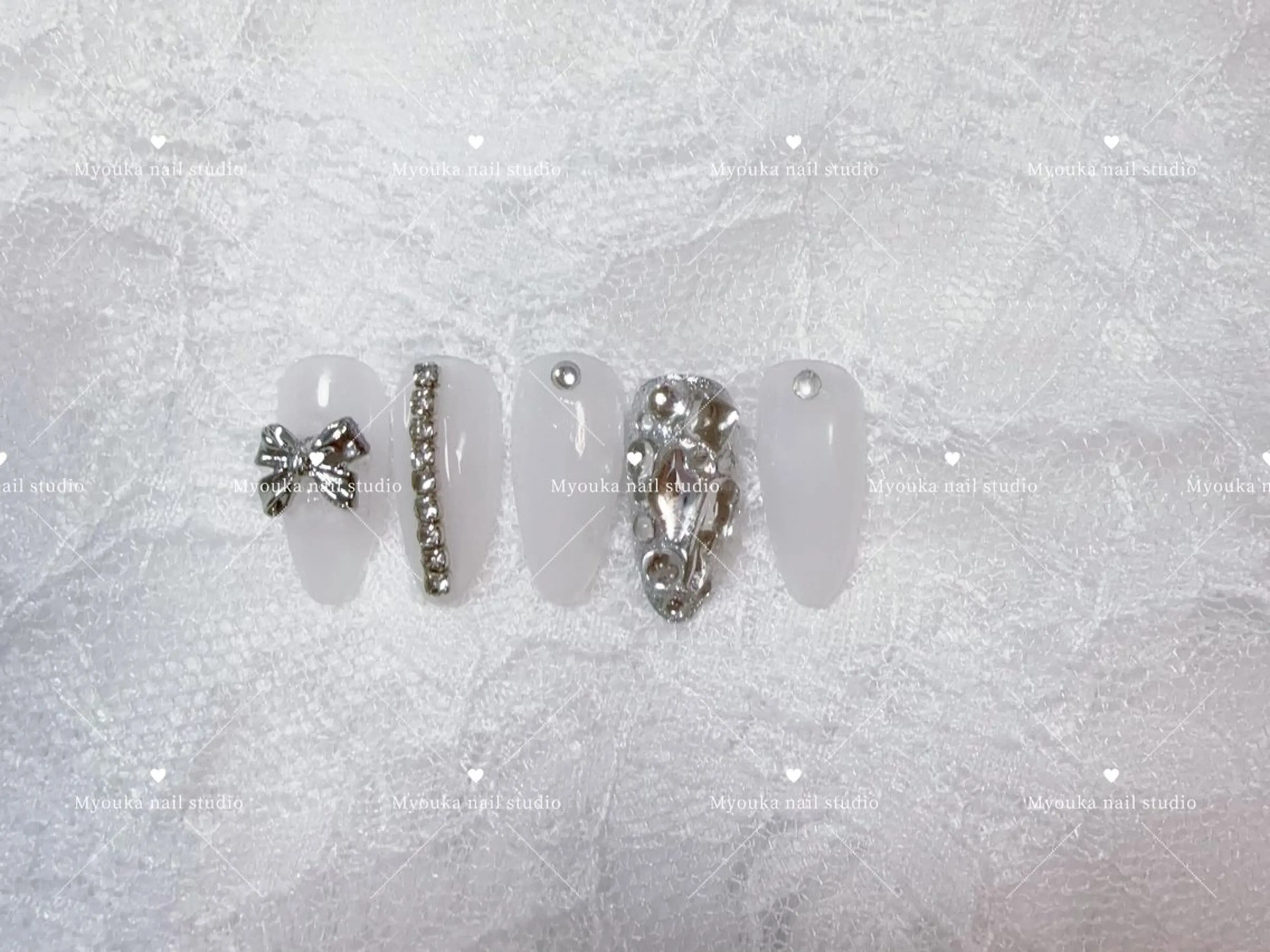 ネイル チークネイル 長さ出し フットネイル ジェルネイル グラデーション ハンドネイル ハンドケア Myouka 板橋区大山駅前店のネイルデザイン