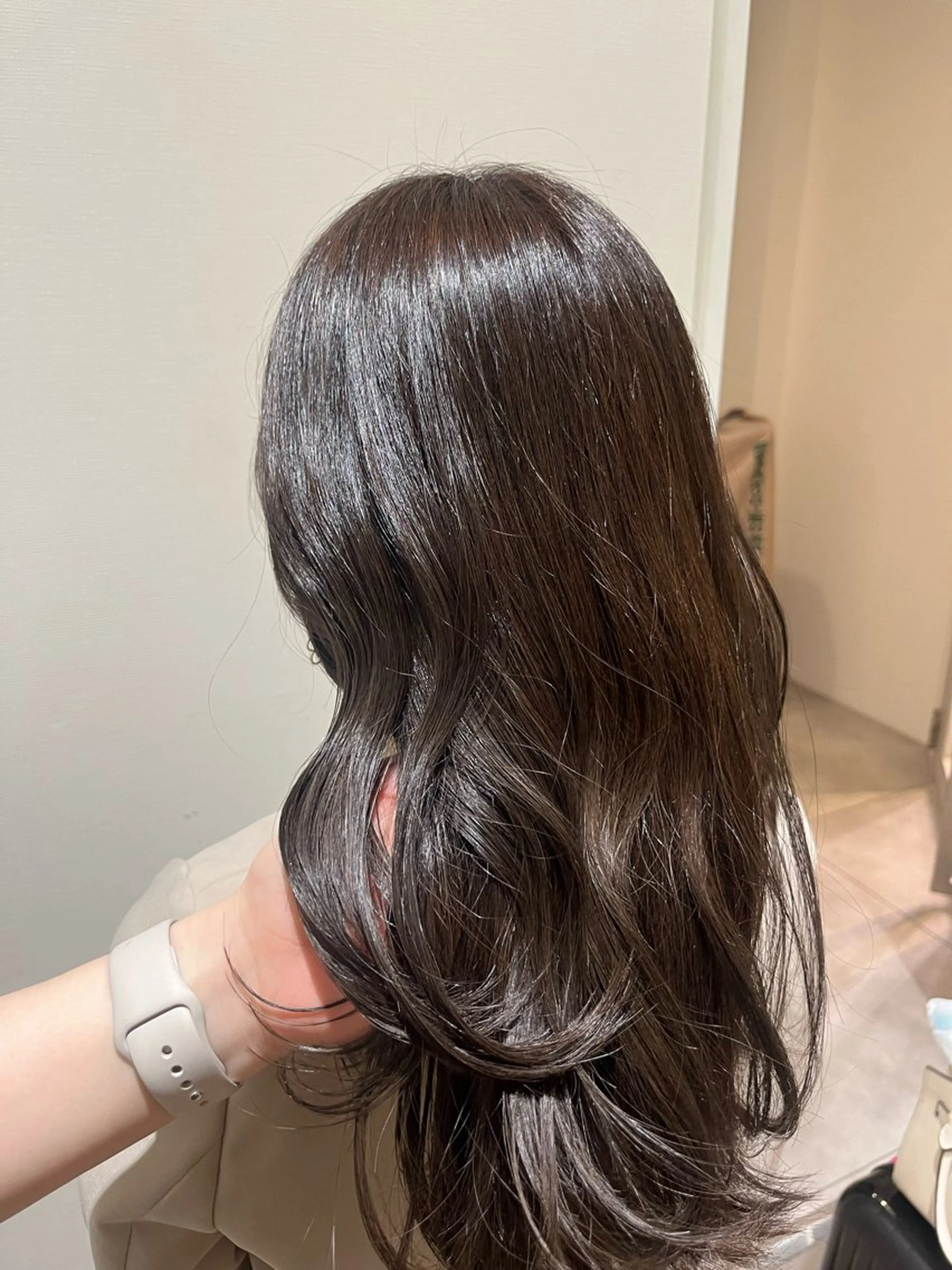 セミロング ヘアカラー 暖色カラー/ダブル カラー/名古屋/辻のヘアスタイル