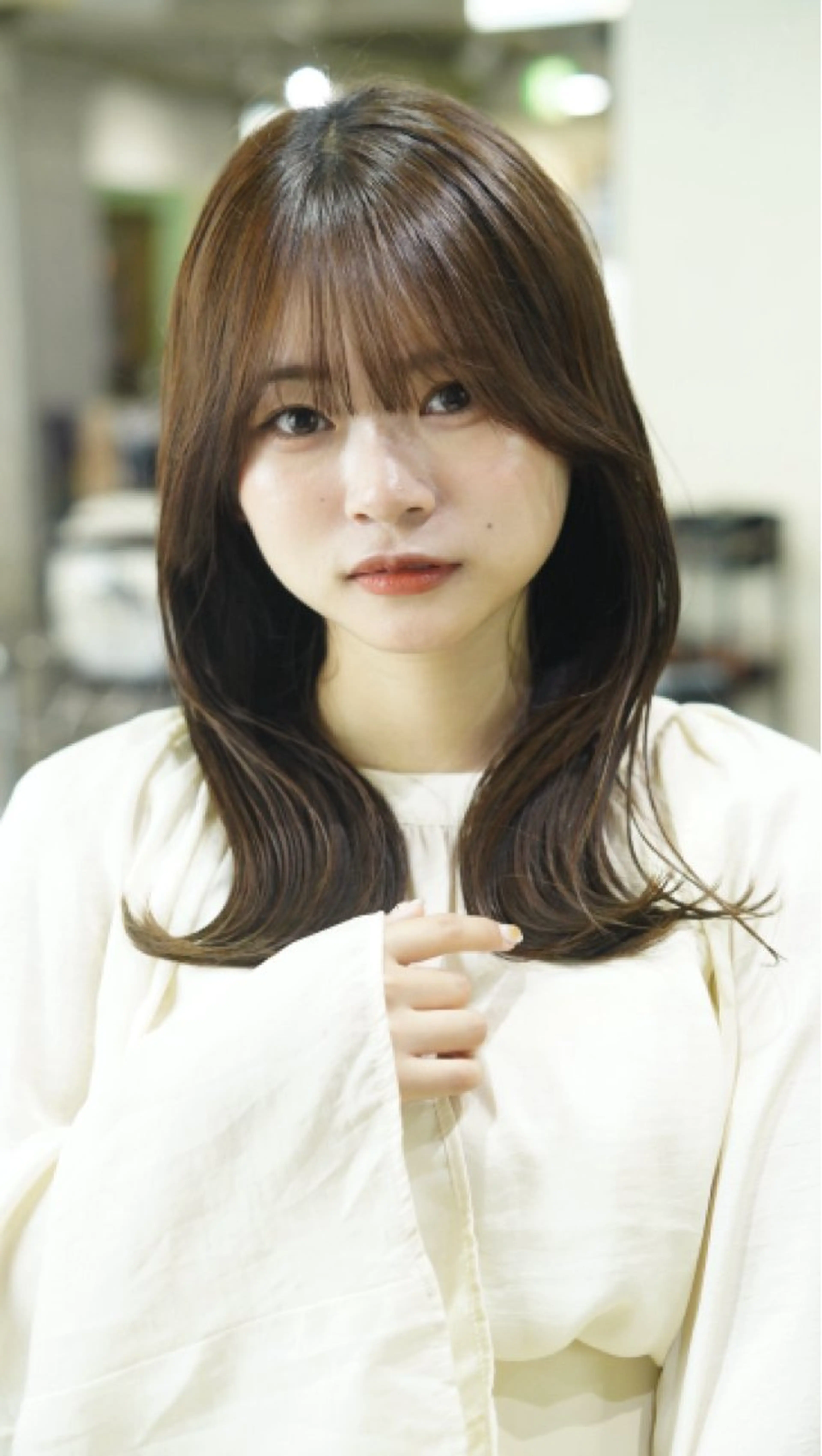 ミディアム 🔥コテ巻き風 ボブパーマ🔥のヘアスタイル