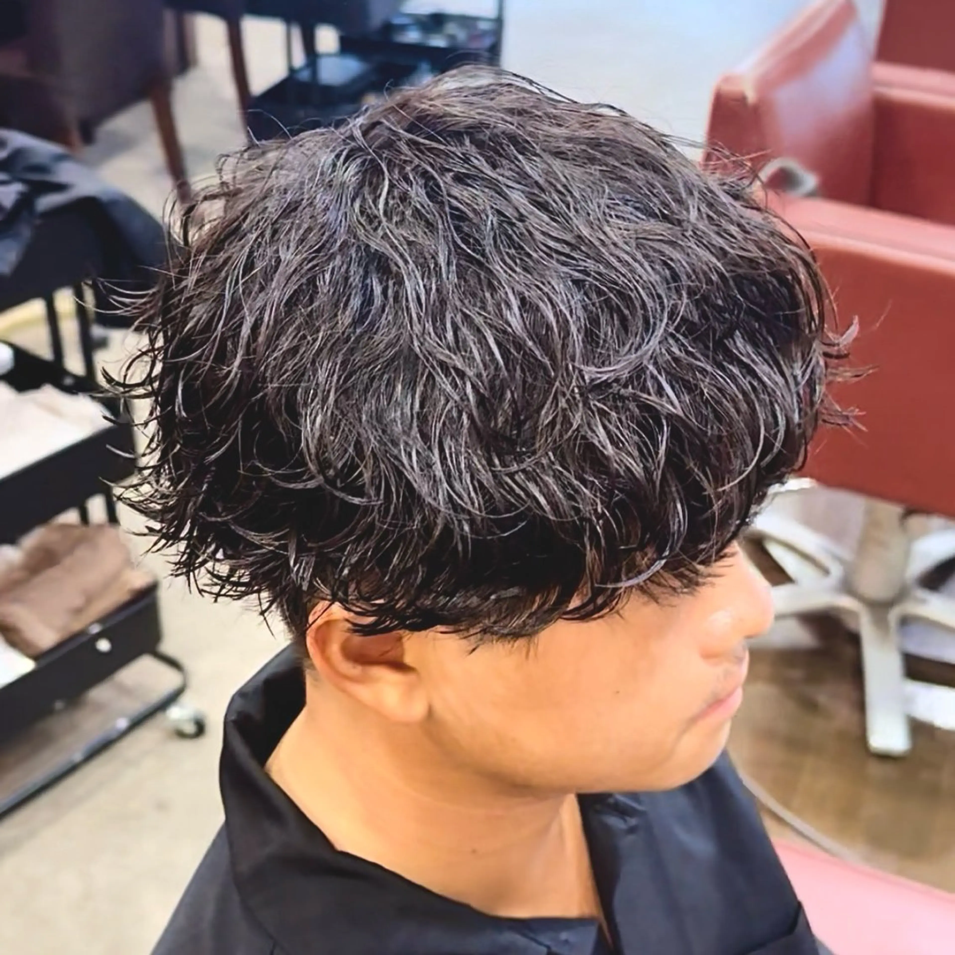 パーマ メンズ メンズパーマ 波巻きパーマ カット パーマ スペインカール/ サーフカール/RYUのヘアスタイル