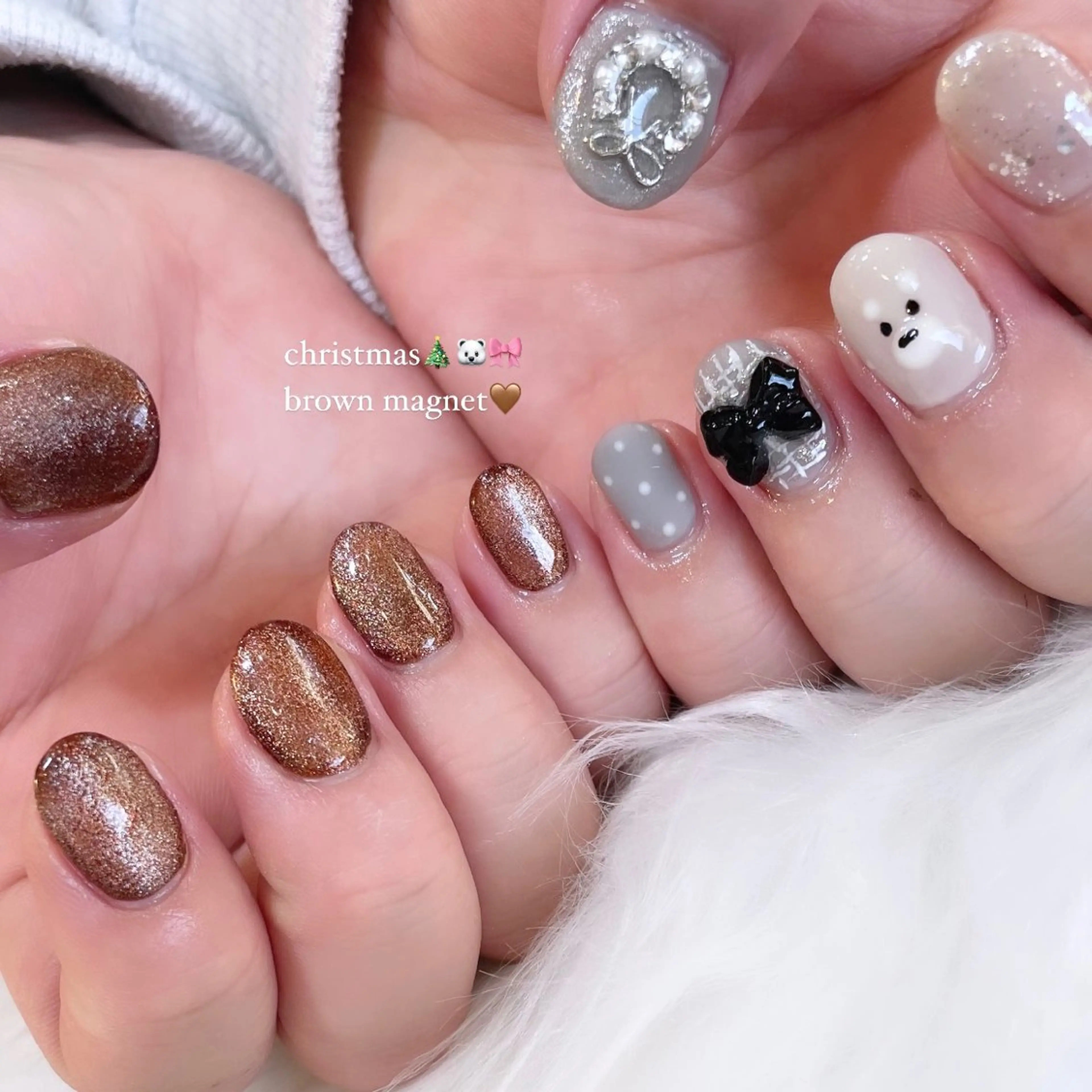 ネイル クリスマス Nail Salon Gummi.のネイルデザイン