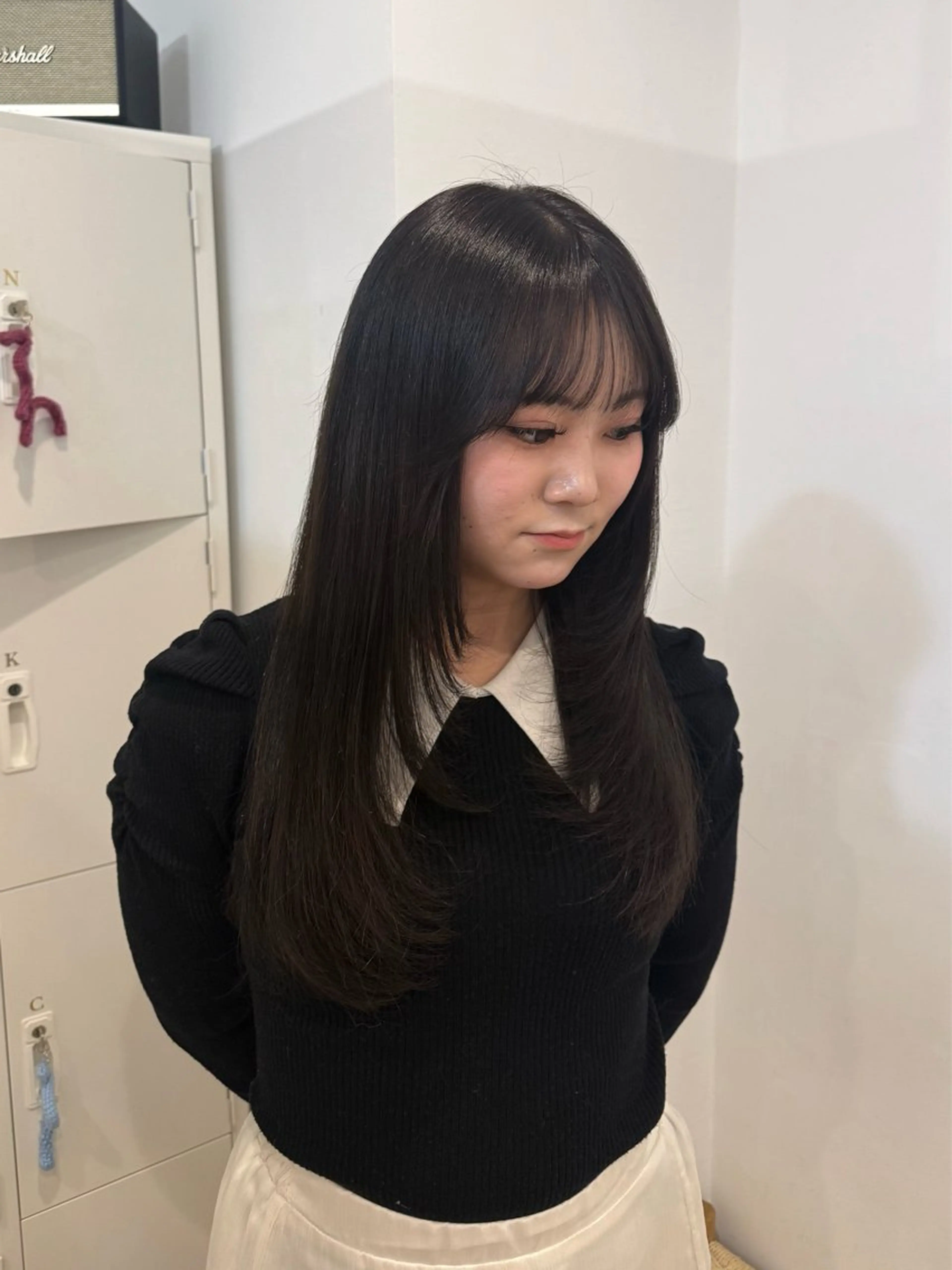 ロング カラー 透明感カラー 顔まわりレイヤー 顔周りカット レイヤーカット カット ヘアカラー H 梅田所属・藤本 泰 / カットモデル様募集中のヘアスタイル