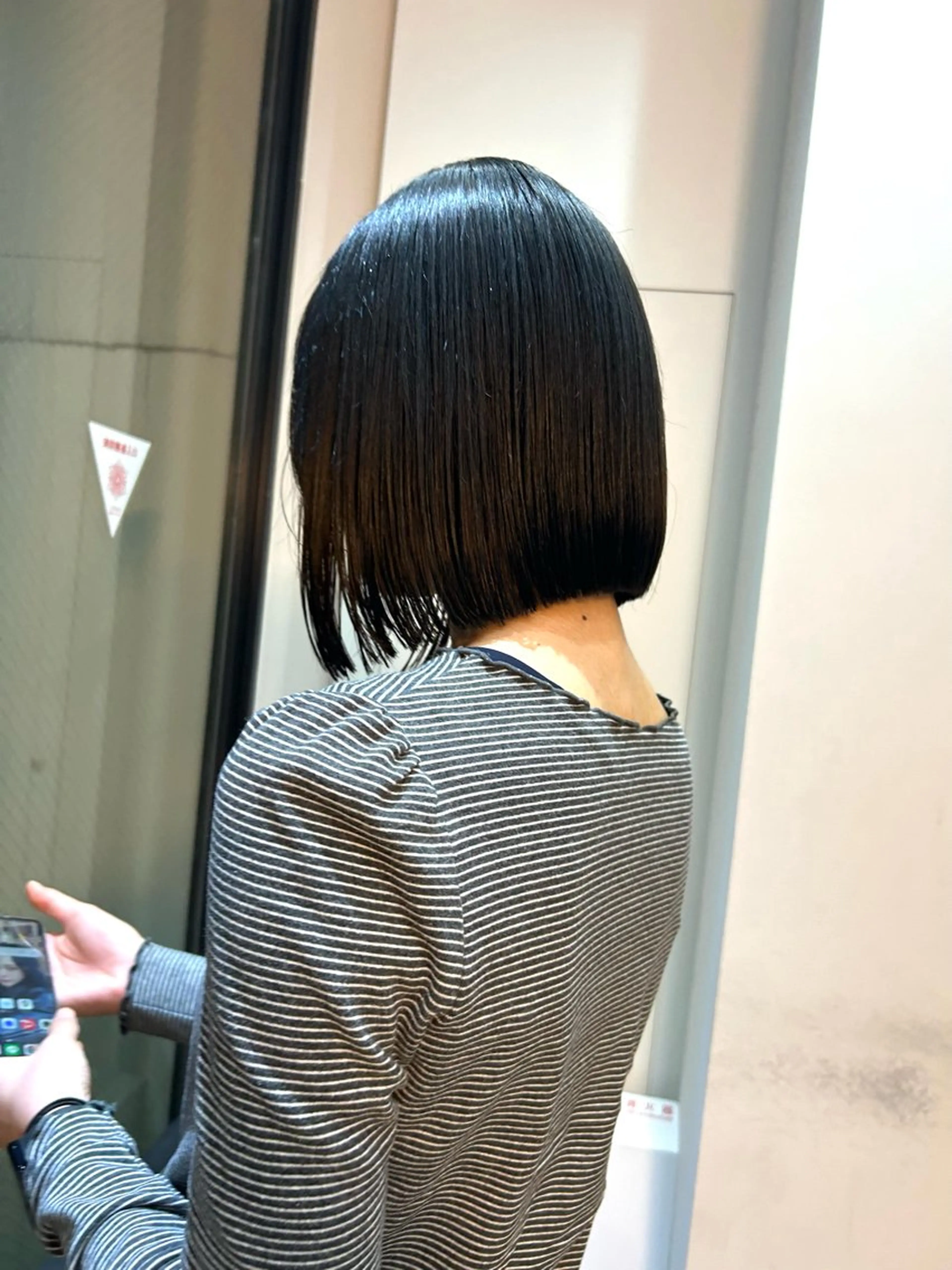 ミディアム 切りっぱなしボブ ボブ 似合わせカット 外ハネヘア ボブ/くびれボブ/ 髪質改善/Ru-kaのヘアスタイル