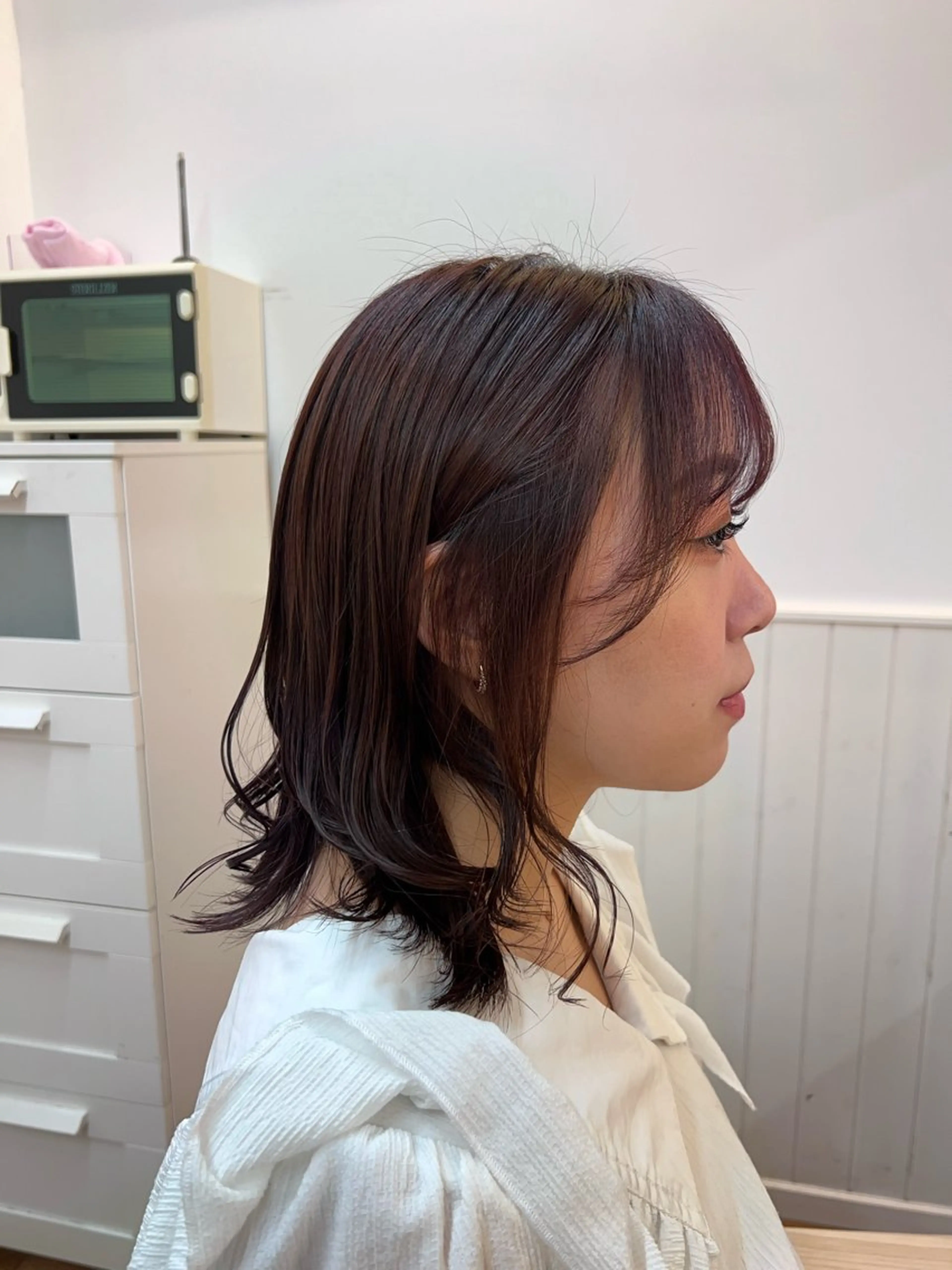 ミディアム カラー ✂︎HITOMI✂︎ 副店長のヘアスタイル