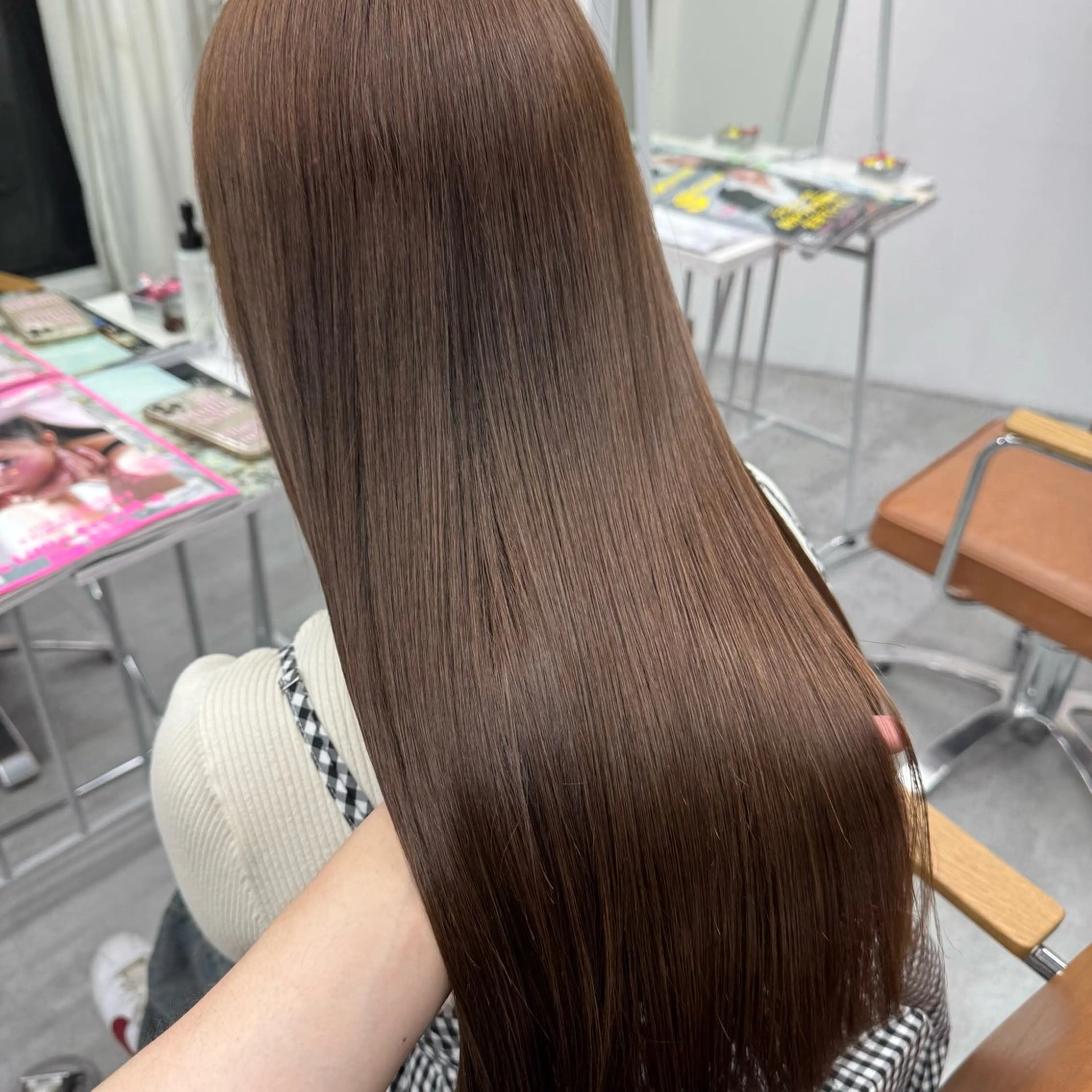 ロング カラー ヘアアレンジ ヘアカラー ブリーチなしカラー /新百合ヶ丘/安形翔のヘアスタイル