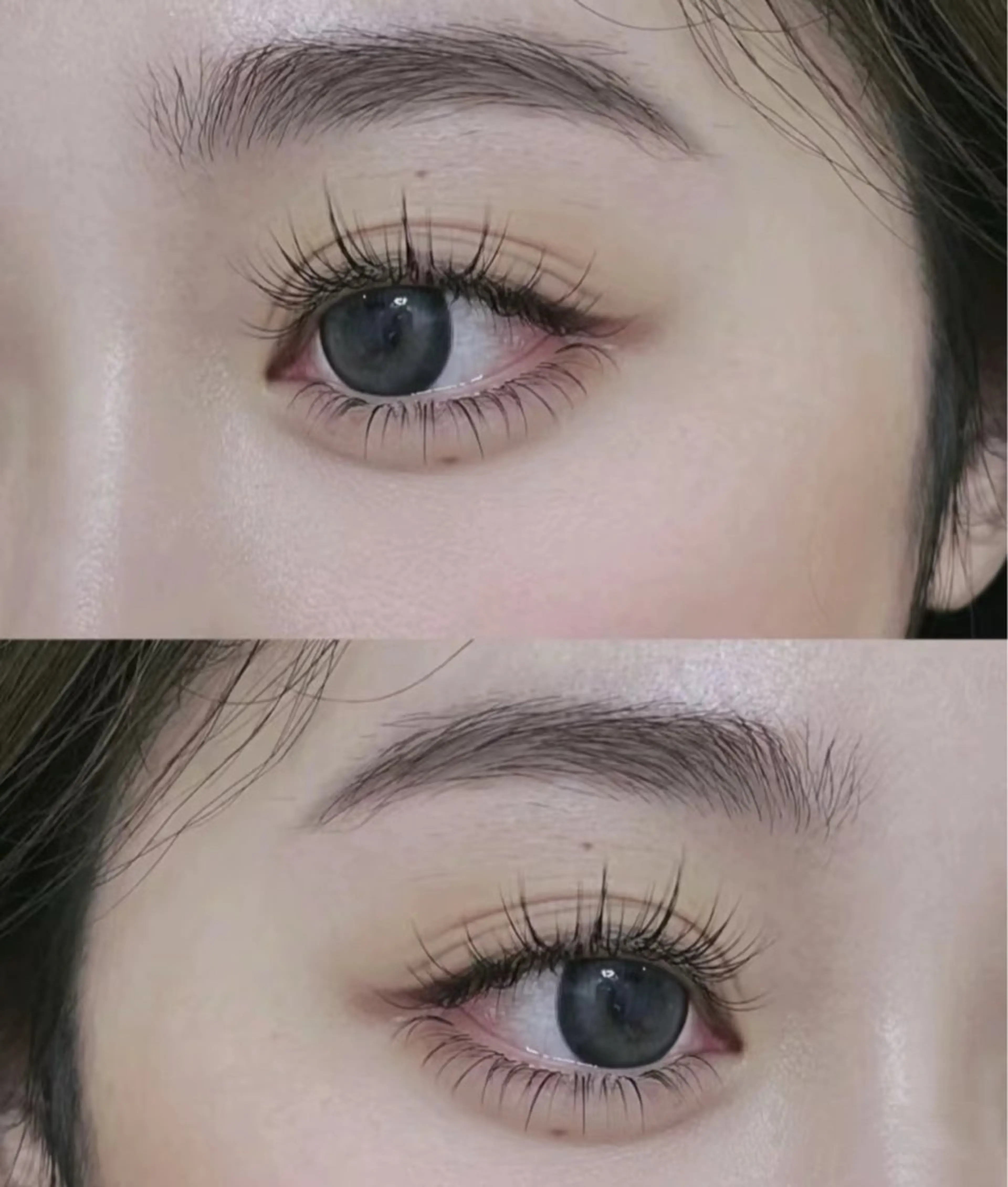 フラットラッシュ100本＋束感コーティング仕上げ付き ¥5600の写真