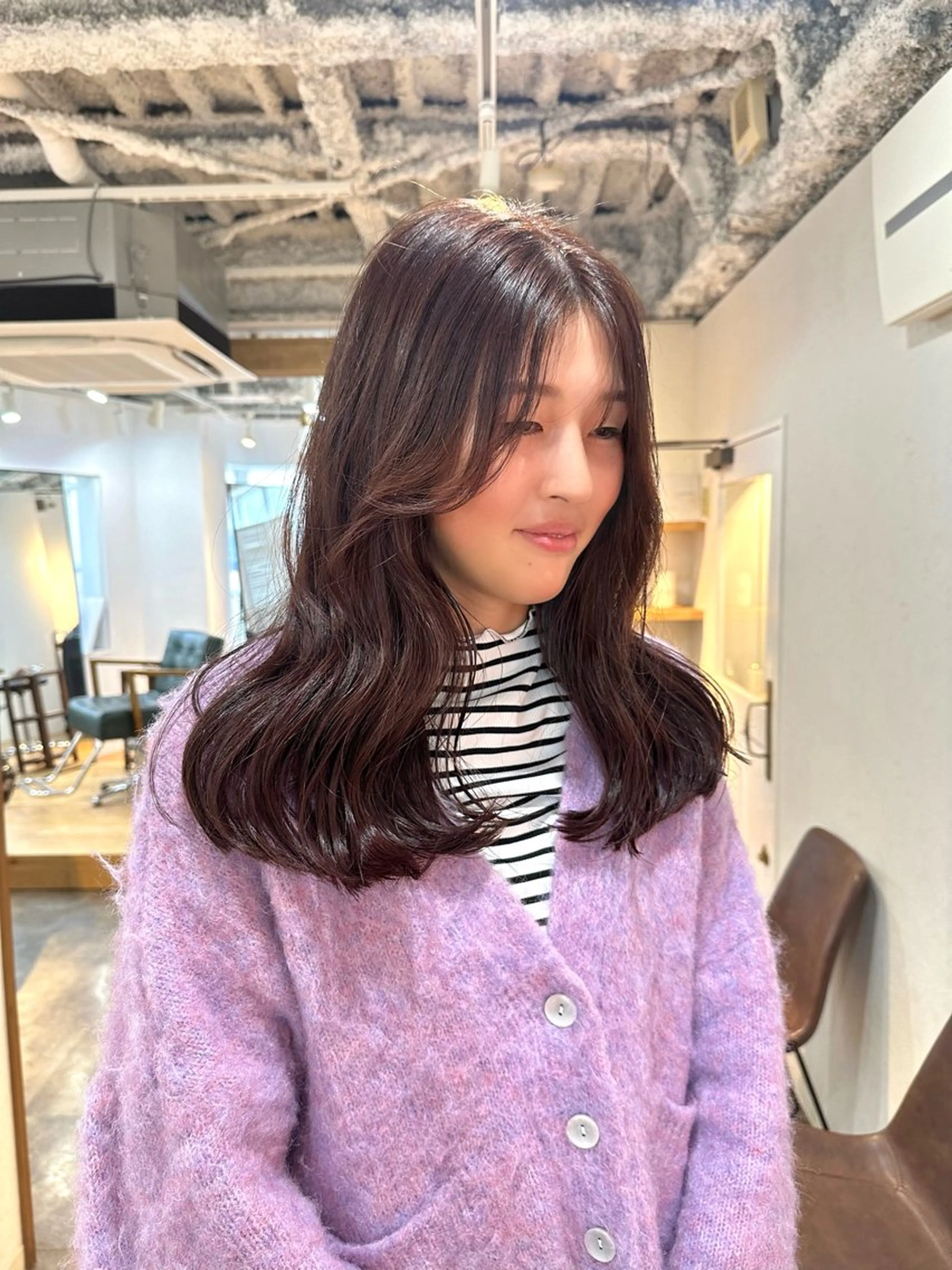 ロング カラー カット ヘアカラー トリートメント TRENCH　相澤 果歩のヘアスタイル