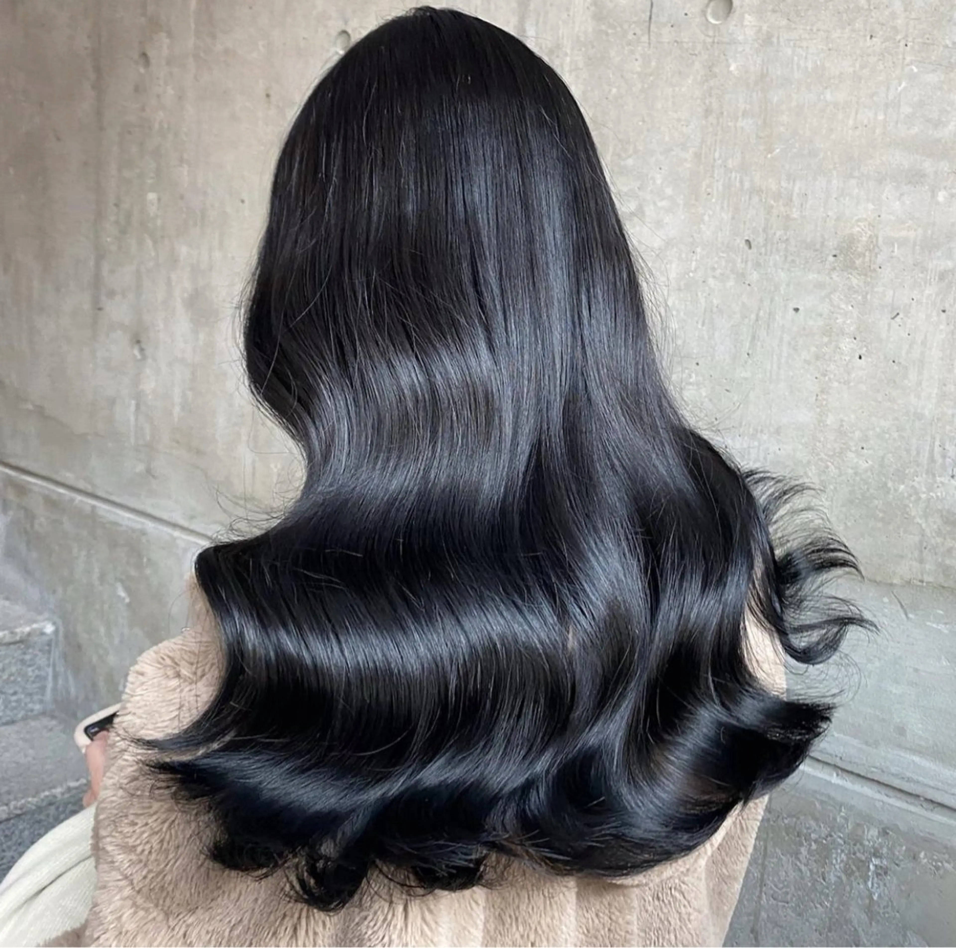 ロング 韓国ヘア/ブリーチ無 しWカラー/オリーブのヘアスタイル