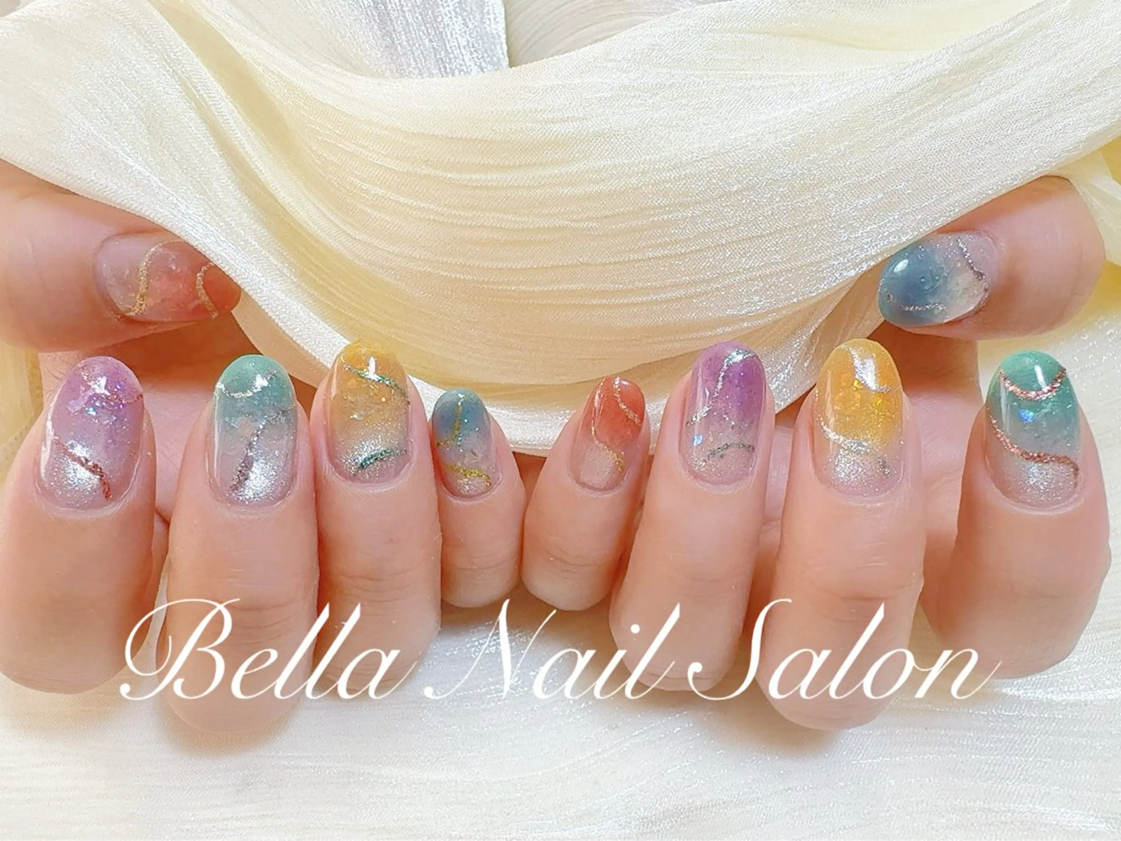 ネイル ハンドネイル Bella Nail Salonパラジェルのネイルデザイン