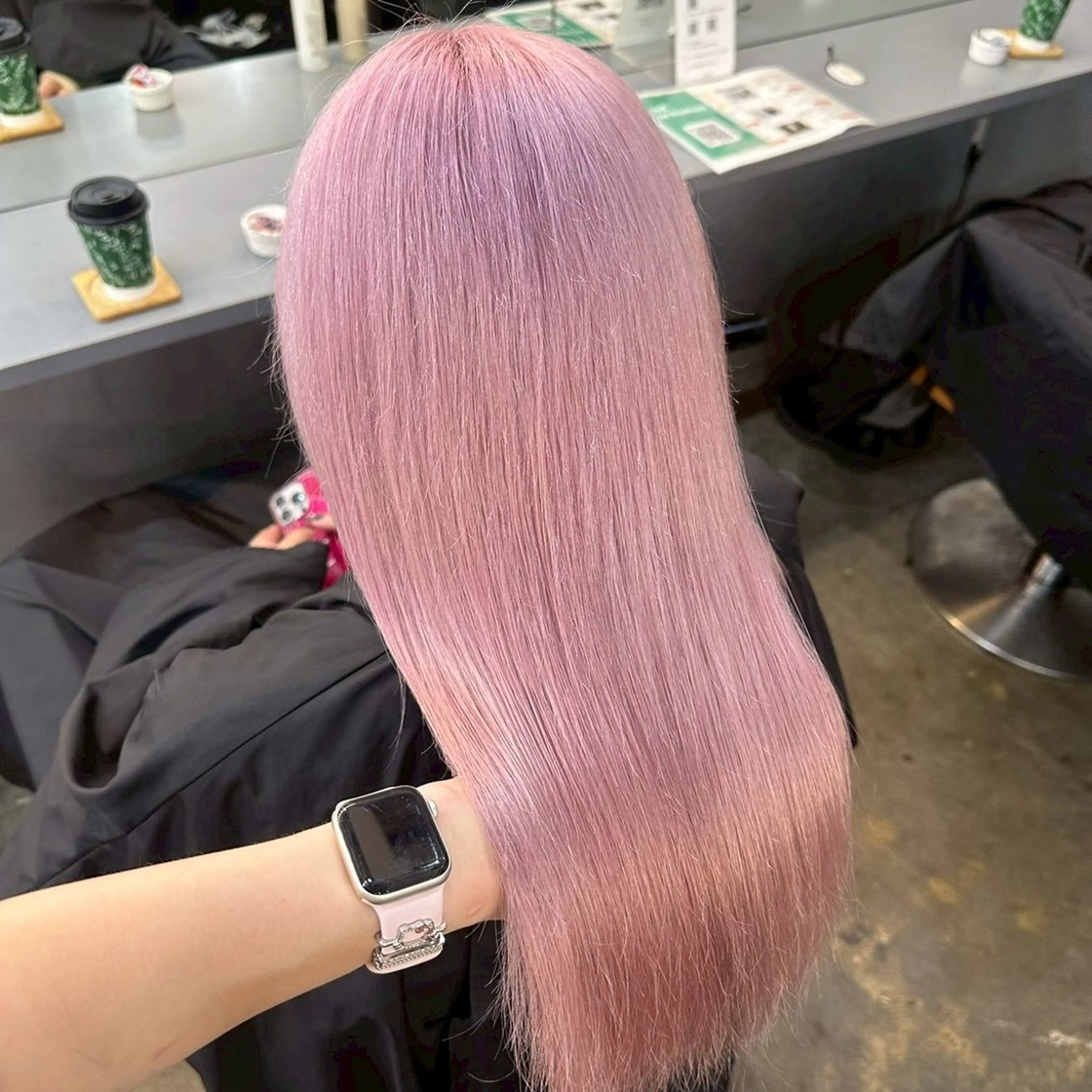 ✨️🦄ミニモ限定🦄✨️カット+ダブルカラー[ブリーチ]＃暖色カラー＃髪質改善＃韓国風の写真