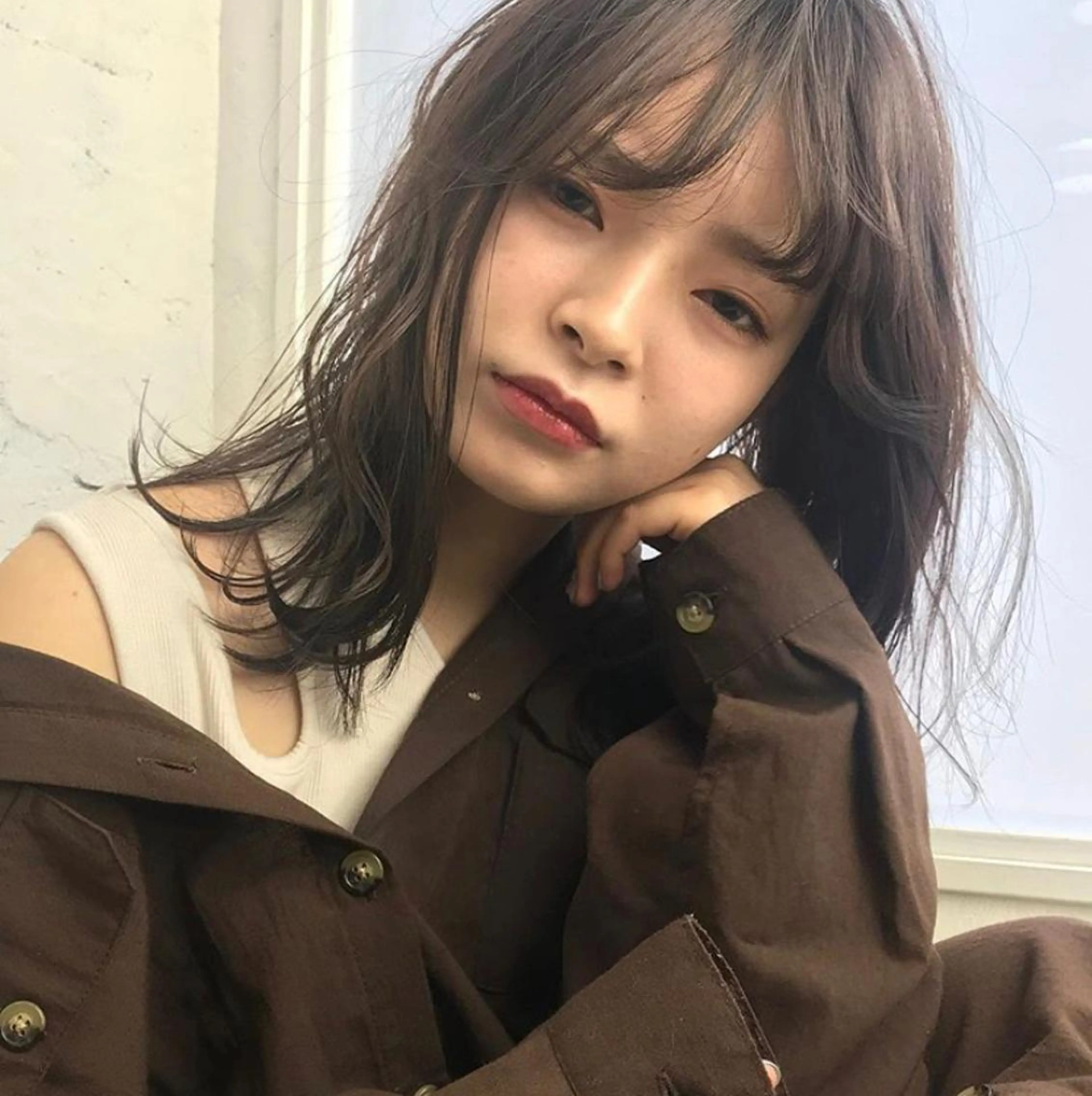 セミロング カラー 🧡色落ちまで2度綺 麗なカラー🧡ヨシキのヘアスタイル