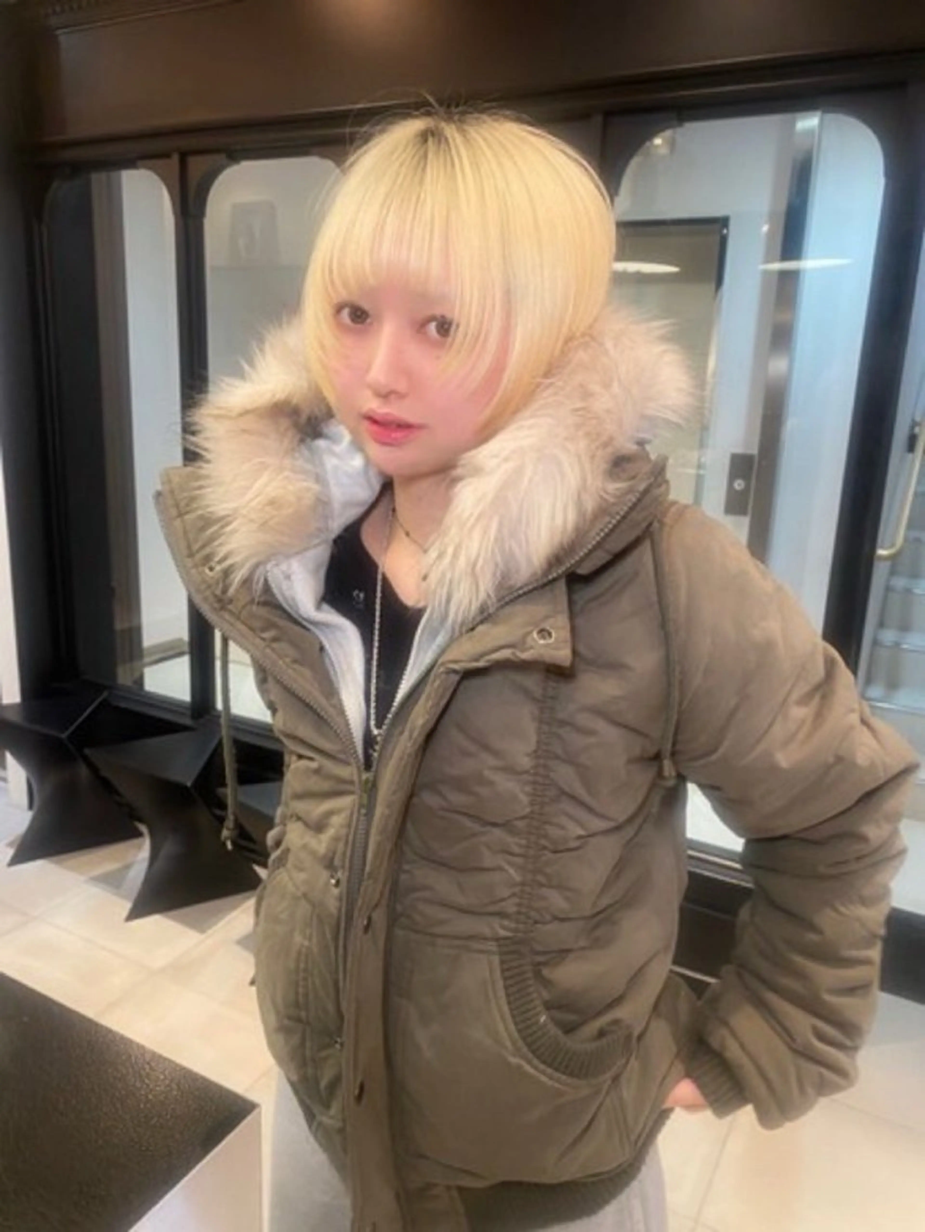 ショート riria/ボブ /透明感カラー🎀のヘアスタイル