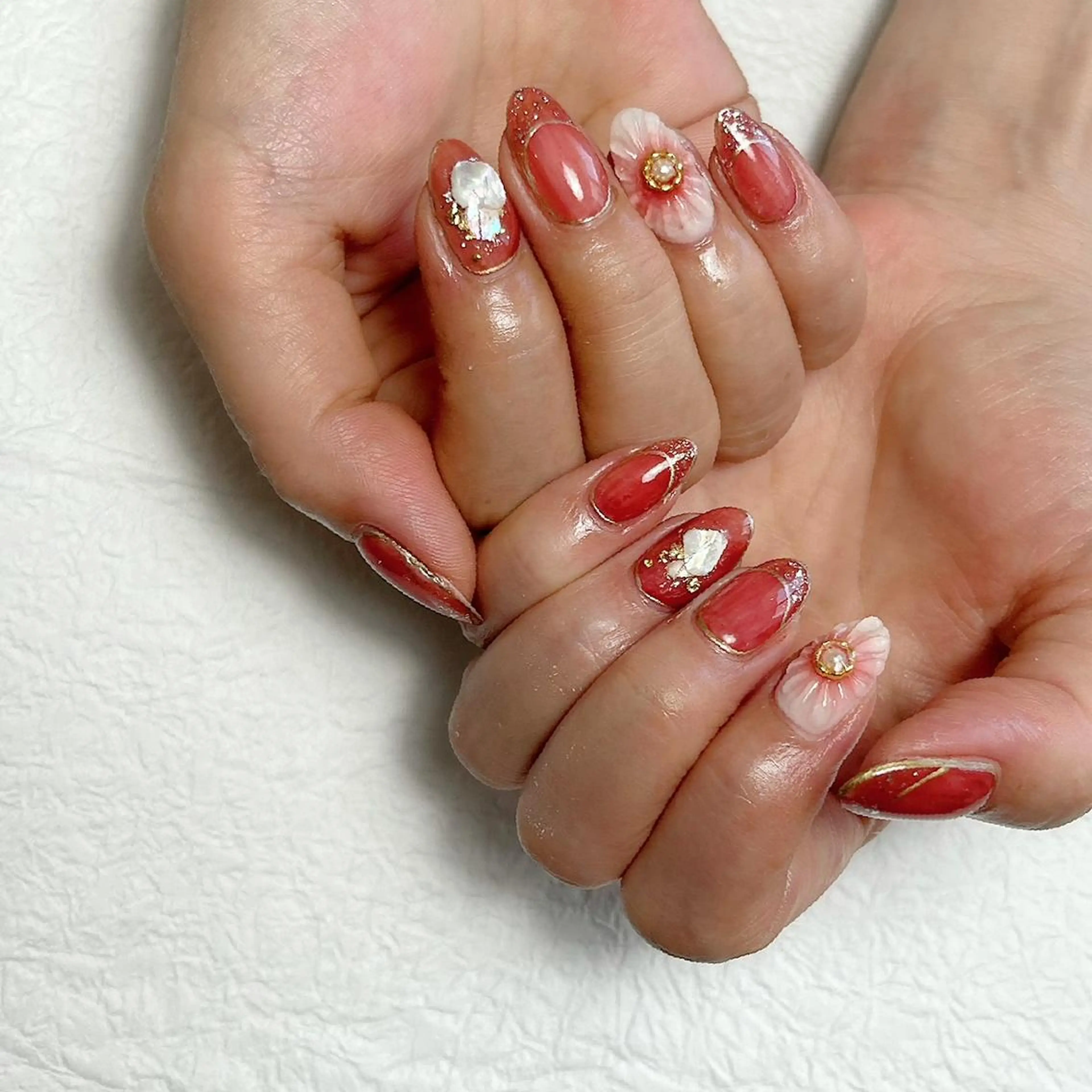 ネイル アートネイル ジェルネイル キラキラネイル ミラーネイル ニュアンスネイル Y nail なんば堀江店のネイルデザイン