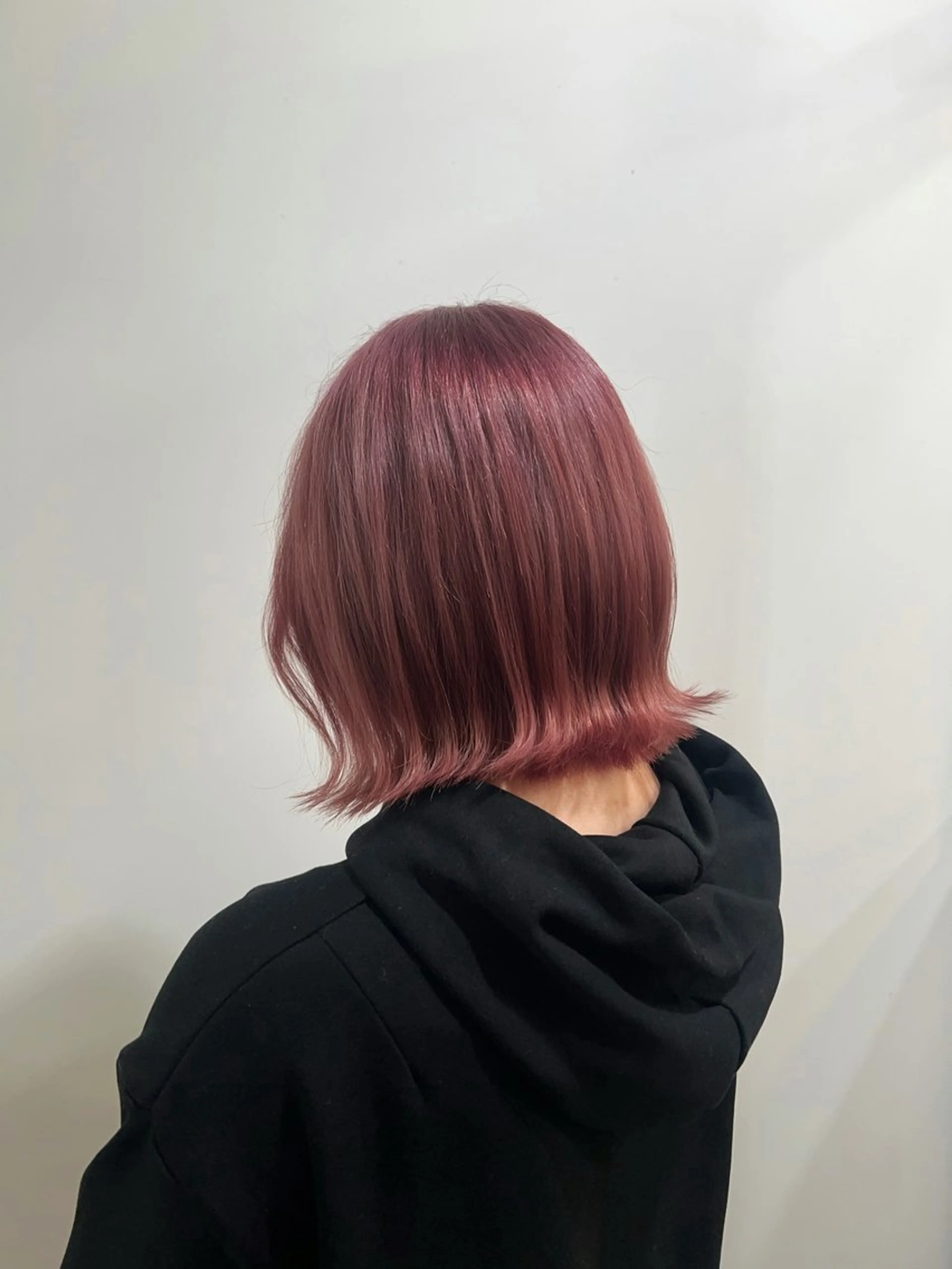 ミディアム カラー ブリーチ ピンクカラー ヘアカラー きむら なみか🪐のヘアスタイル