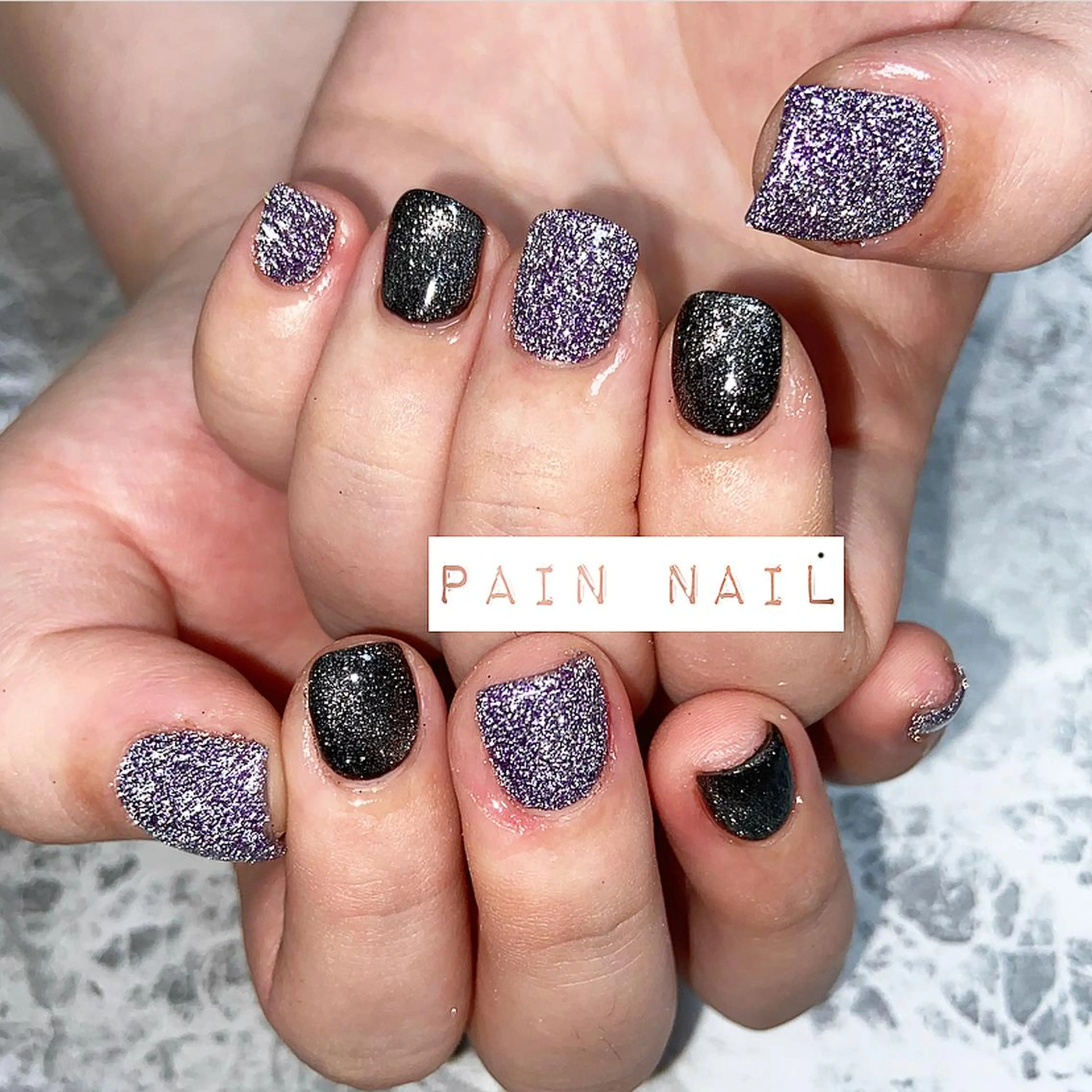 ネイル フラッシュネイル マグネットネイル ワンカラーネイル ハンドネイル P. nailのネイルデザイン