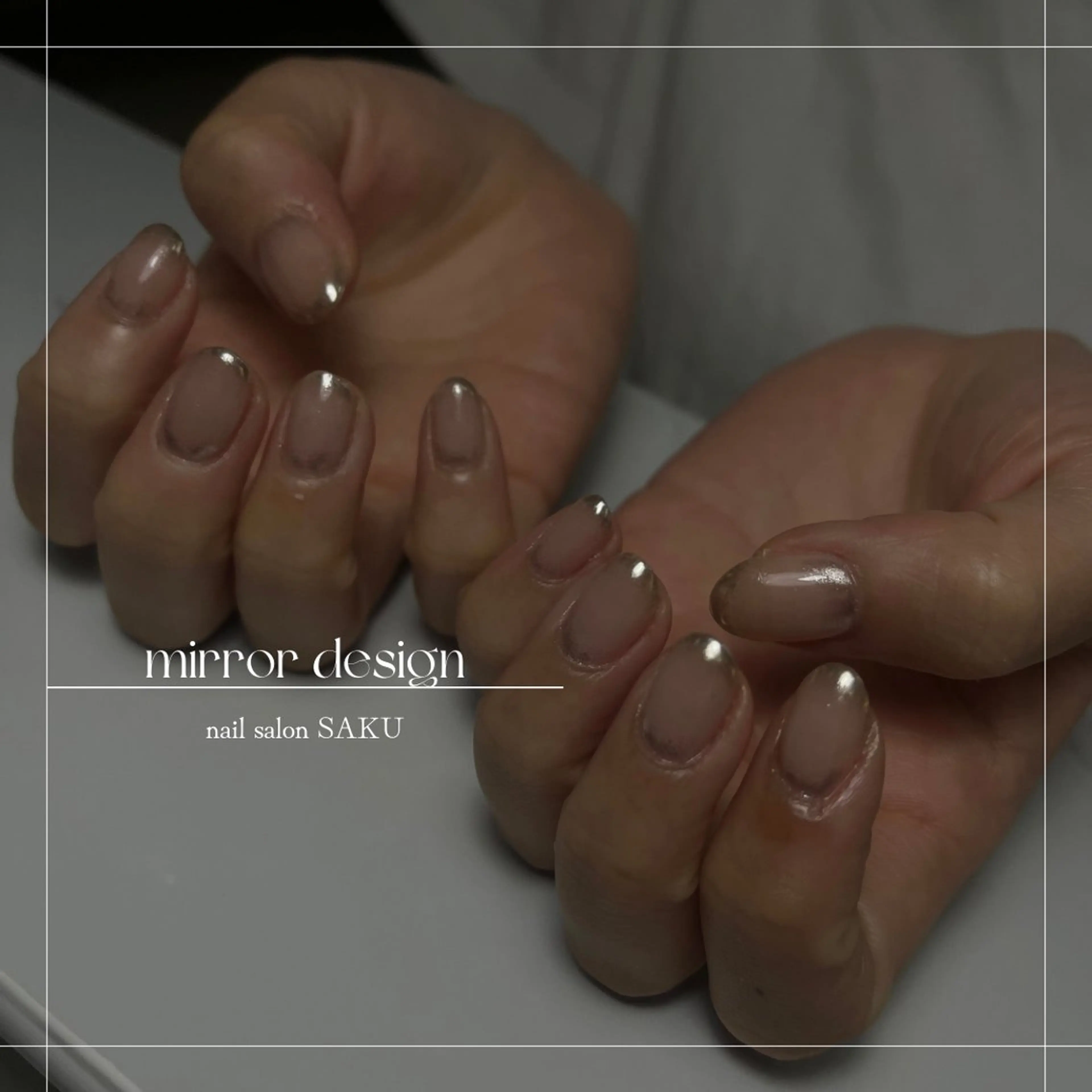 ネイル ニュアンスネイル シンプルネイル ハンドネイル SAKU  nail[サクネイル]所属・SAKU nail 作島茜のネイルデザイン