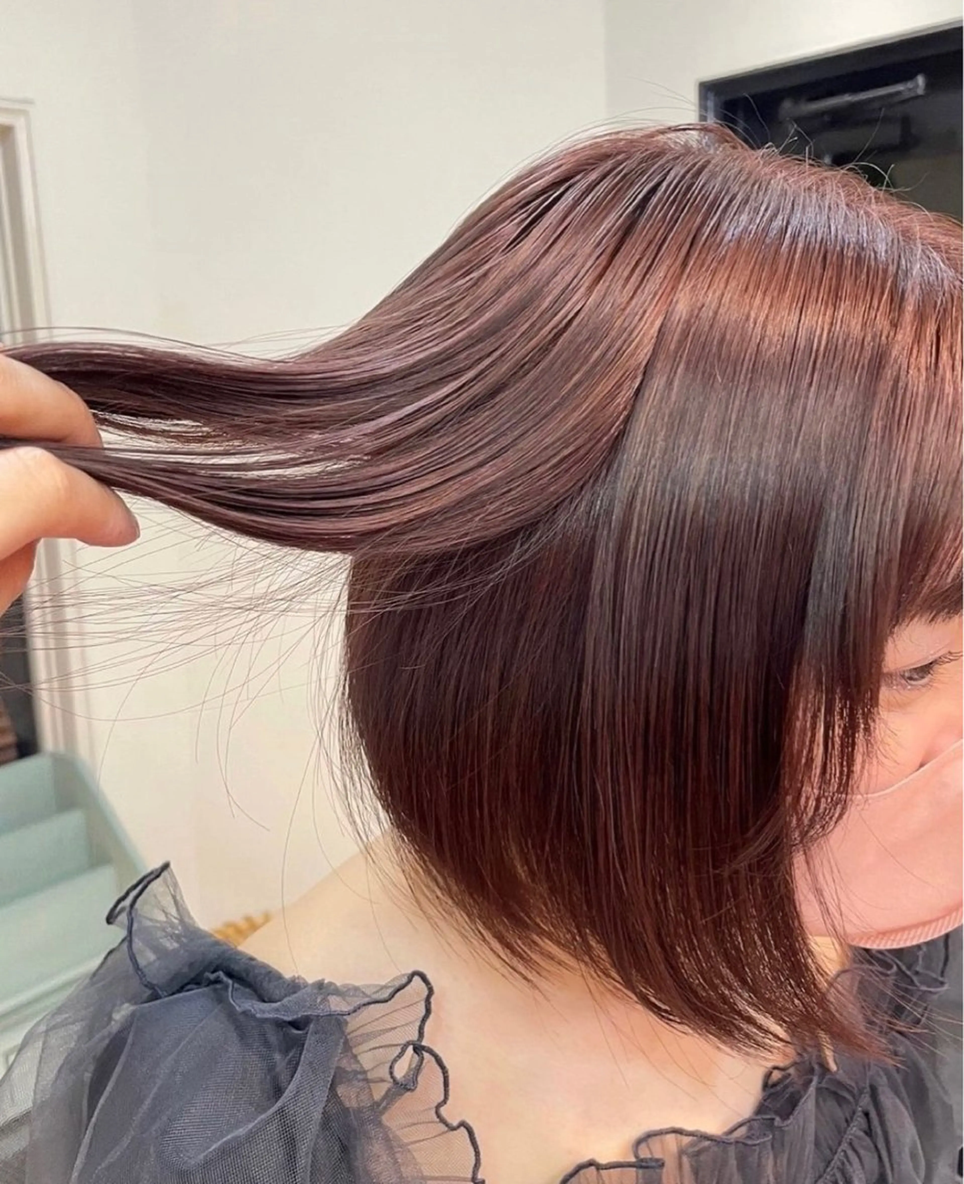 ミディアム カラー ベージュカラー ラベンダーカラー ピンクカラー ヘアカラー 🍒暖色カラー🍒 渋谷/YUUのヘアスタイル