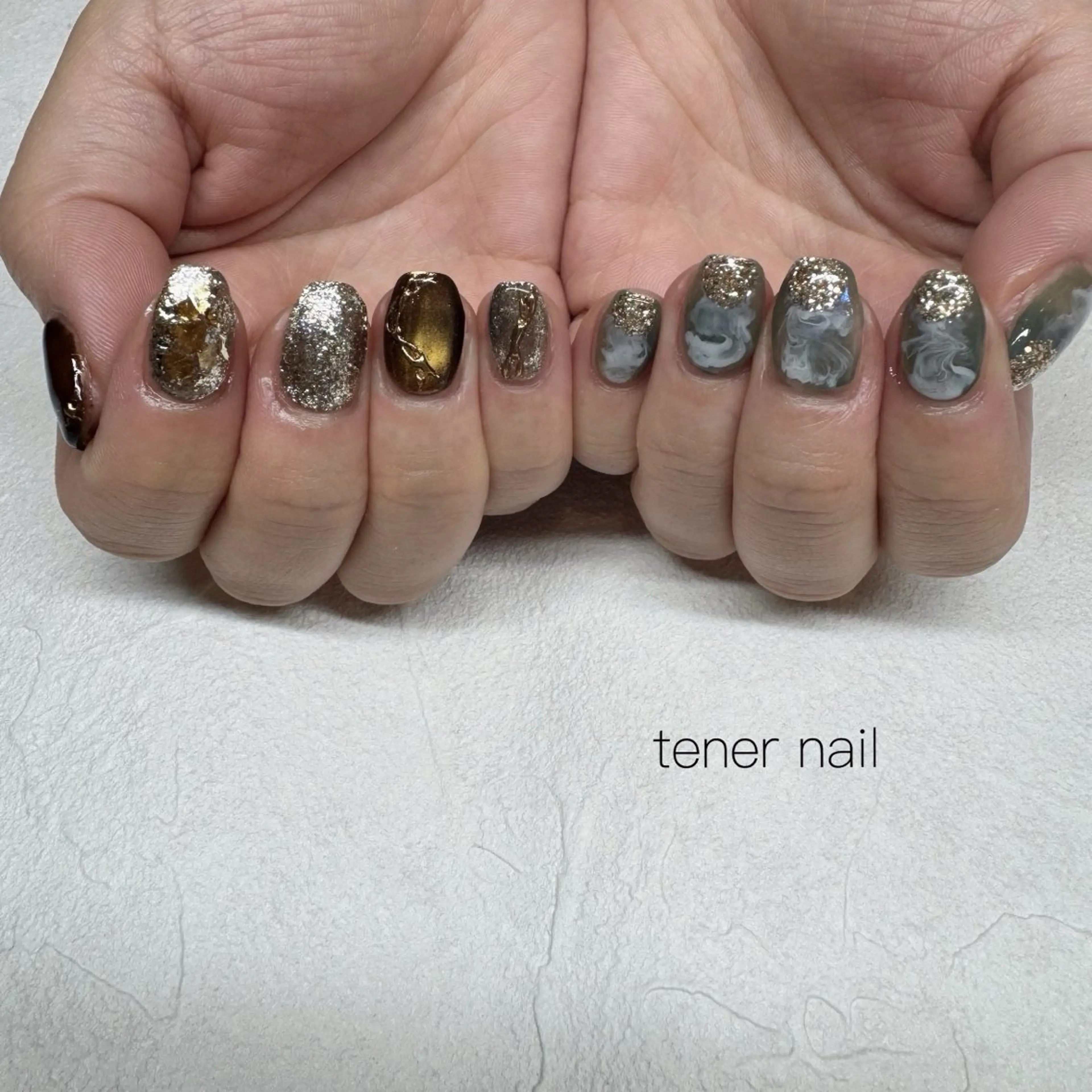 ネイル アートネイル ニュアンスネイル ハンドネイル テネルネイル tener nailのネイルデザイン