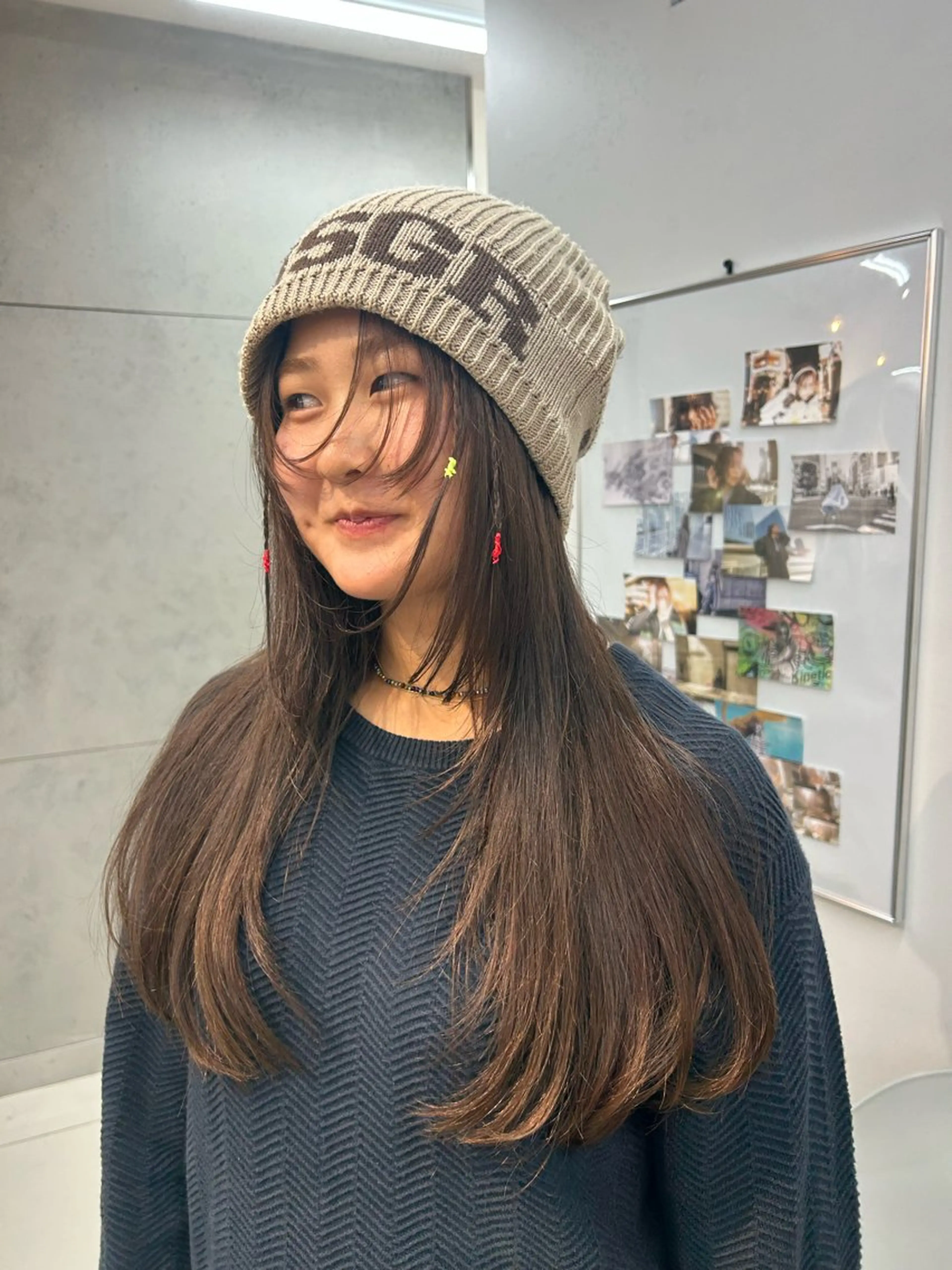 ロング カラー ヘアアレンジ ナチュラル×色気パ ーマ 渋谷/マナミのヘアスタイル