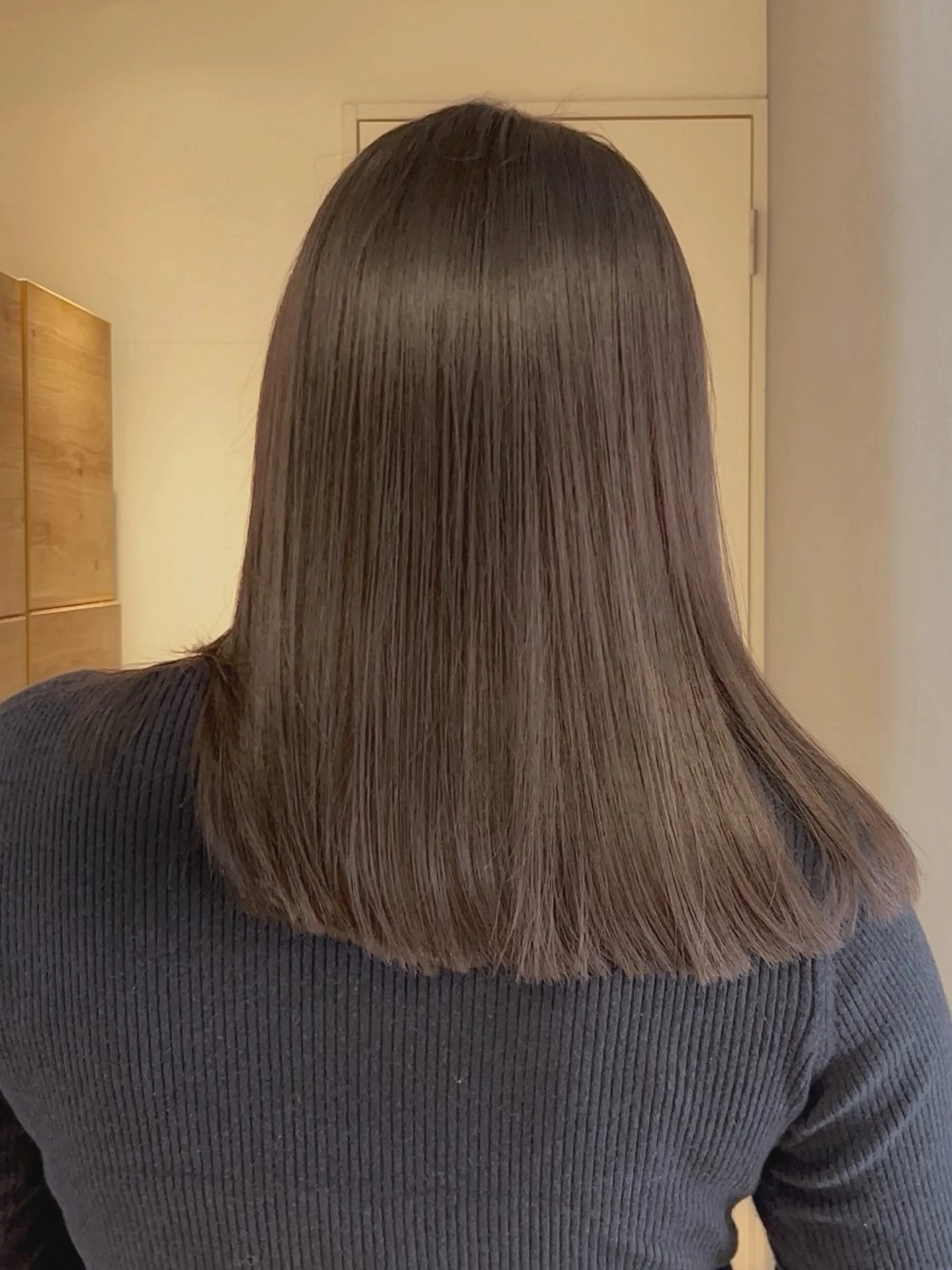 ミディアム カラー 透明感カラー カット ヘアカラー 葉月/ボブ/ 透明感カラー／中目黒のヘアスタイル