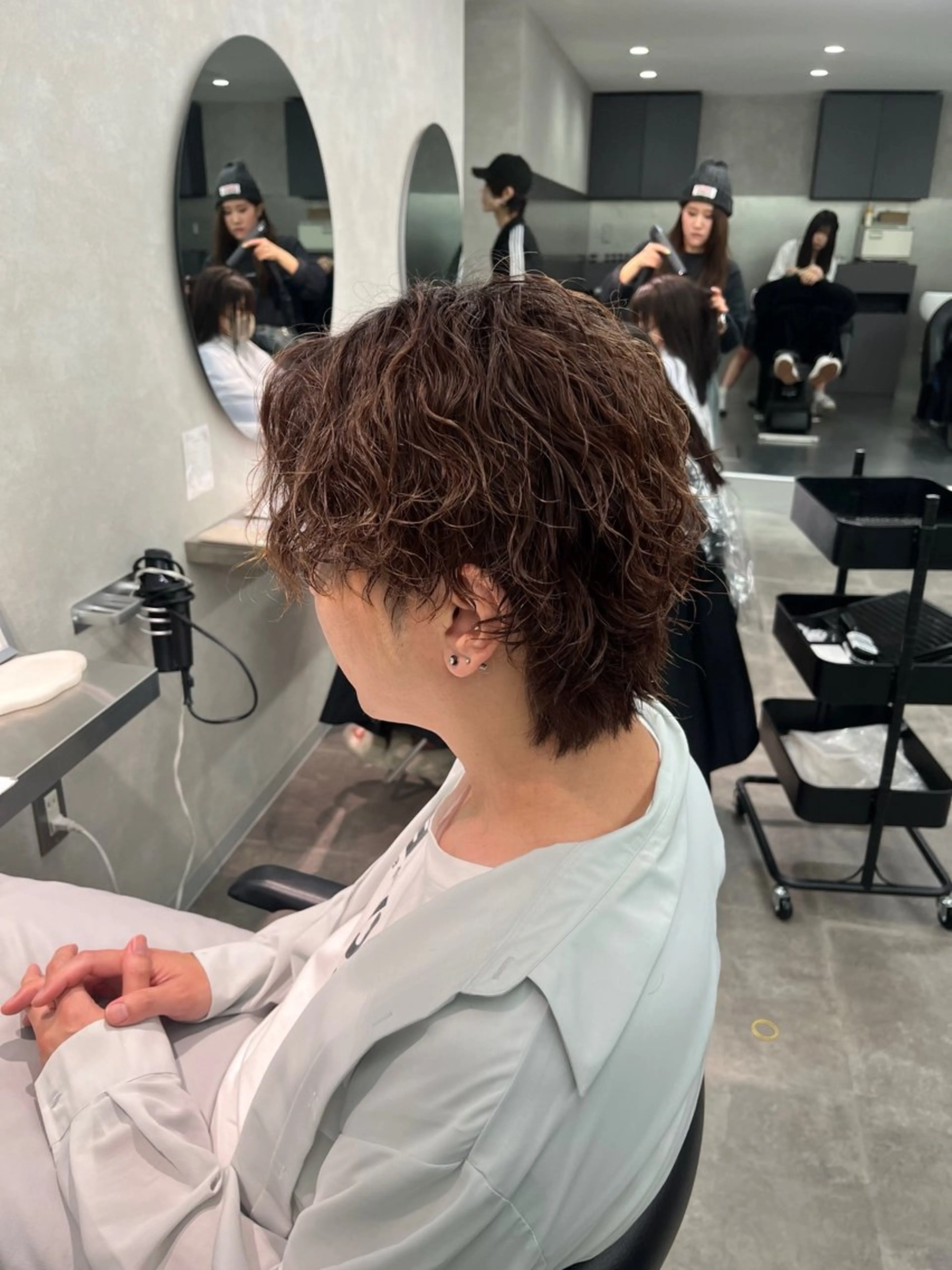 ミディアム カラー メンズ 韓国ボブ🇰🇷🎀 山本うららのヘアスタイル