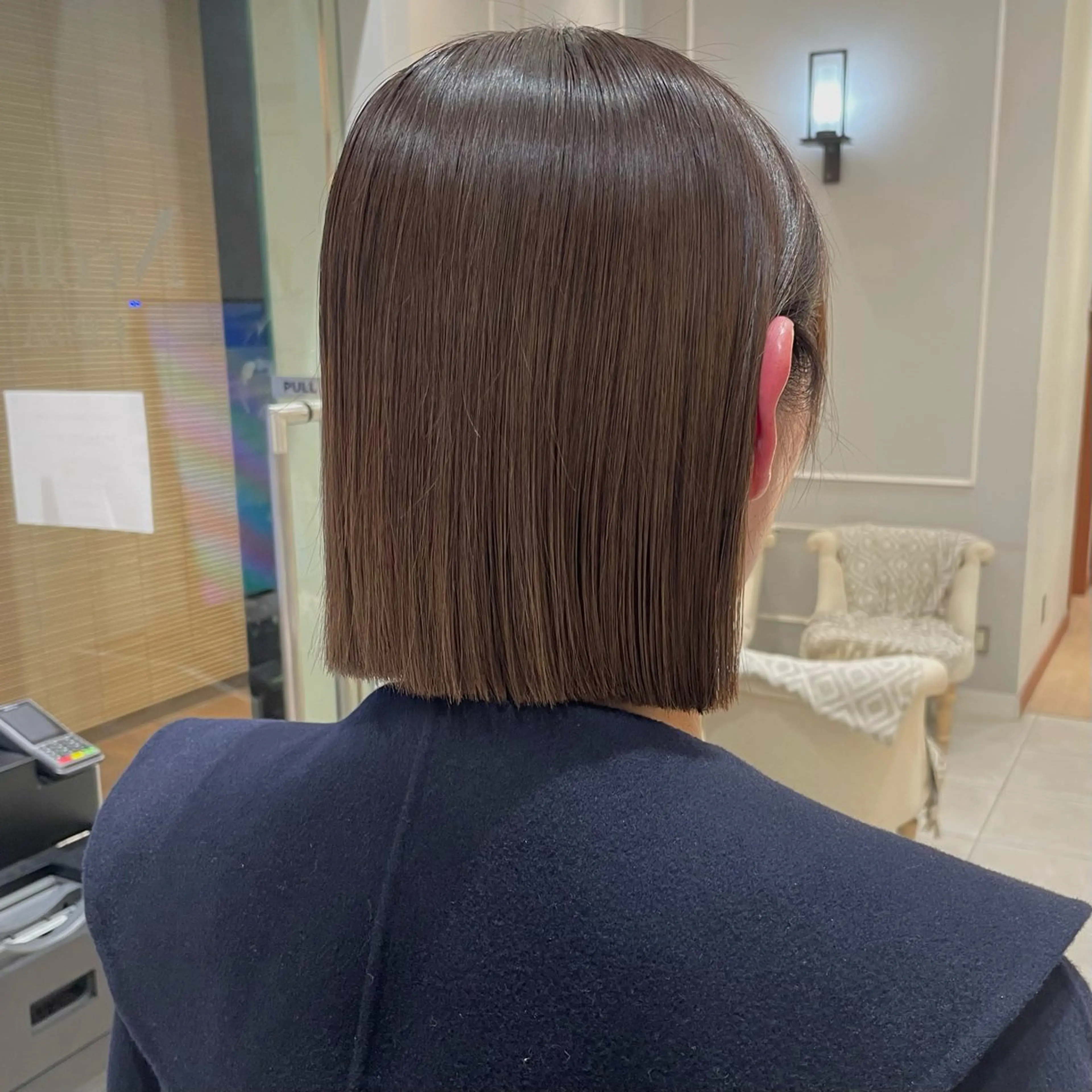 ショート カット ヘアカラー トリートメント 🩶赤み消しカラー 🐈‍⬛荻野美思🐾のヘアスタイル