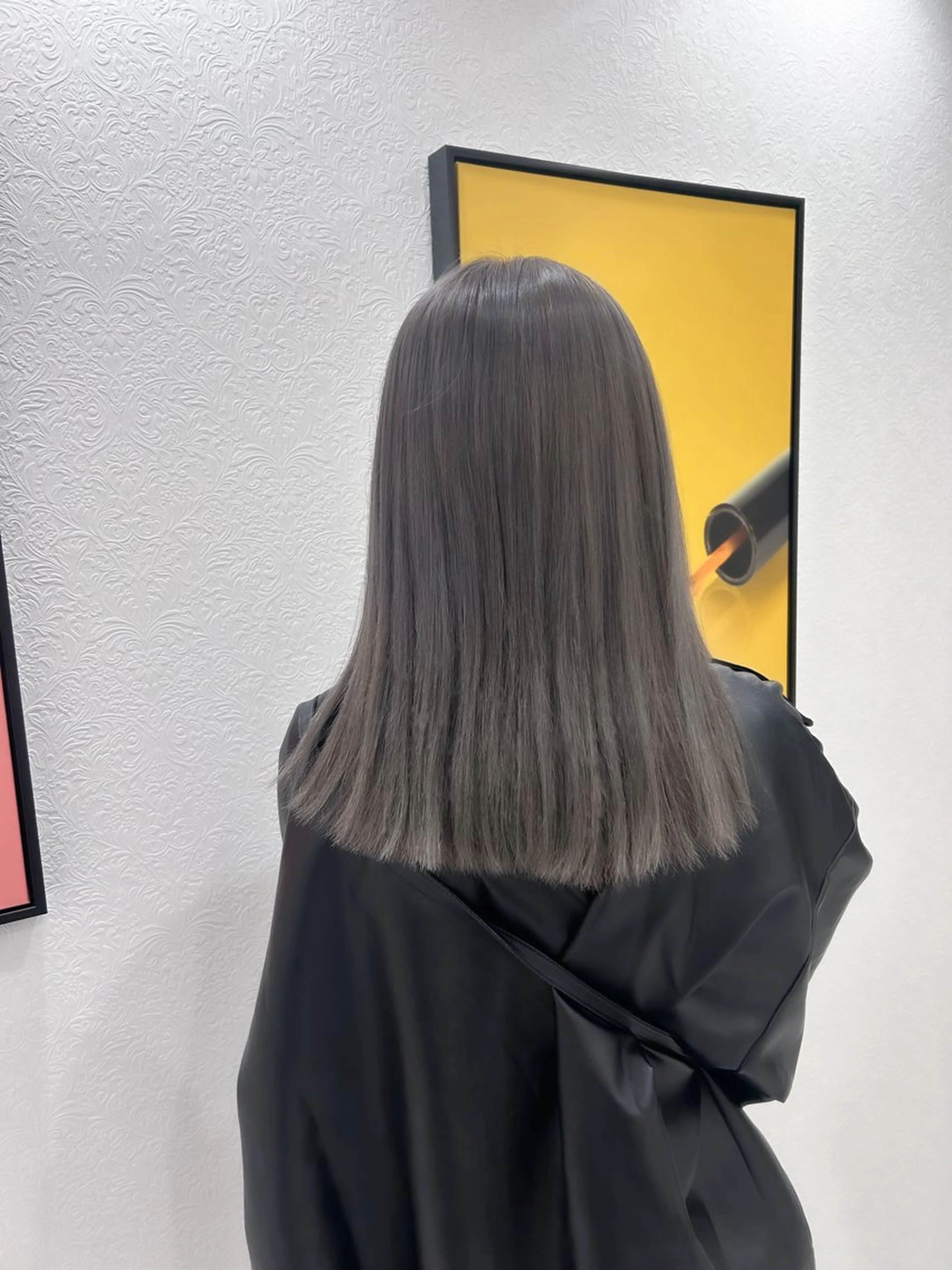 ミディアム カラー 透明感カラー イノクチ マコト髪質改善カラーのヘアスタイル