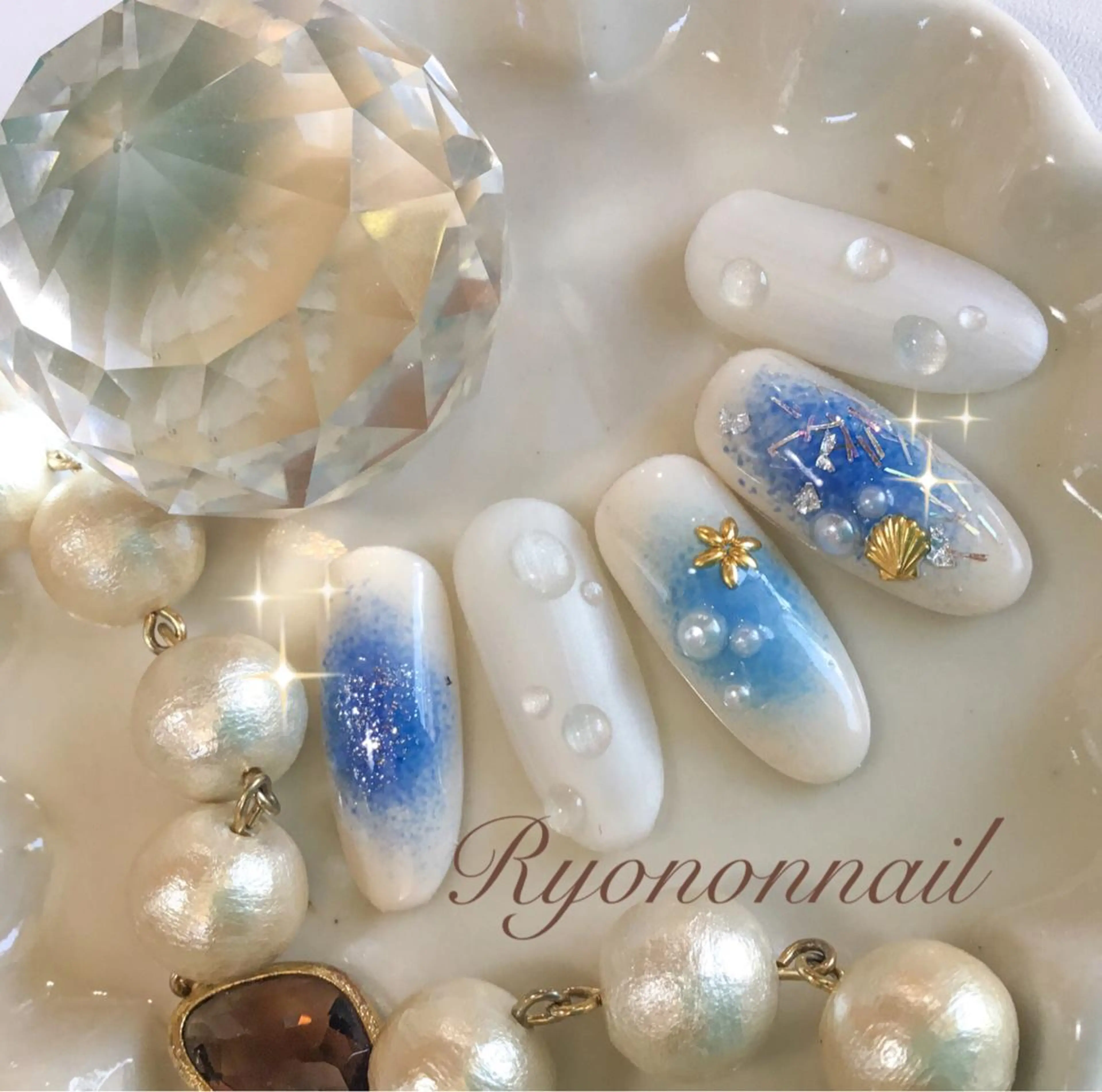 ネイル チークネイル Ryononnail 上谷典子のネイルデザイン