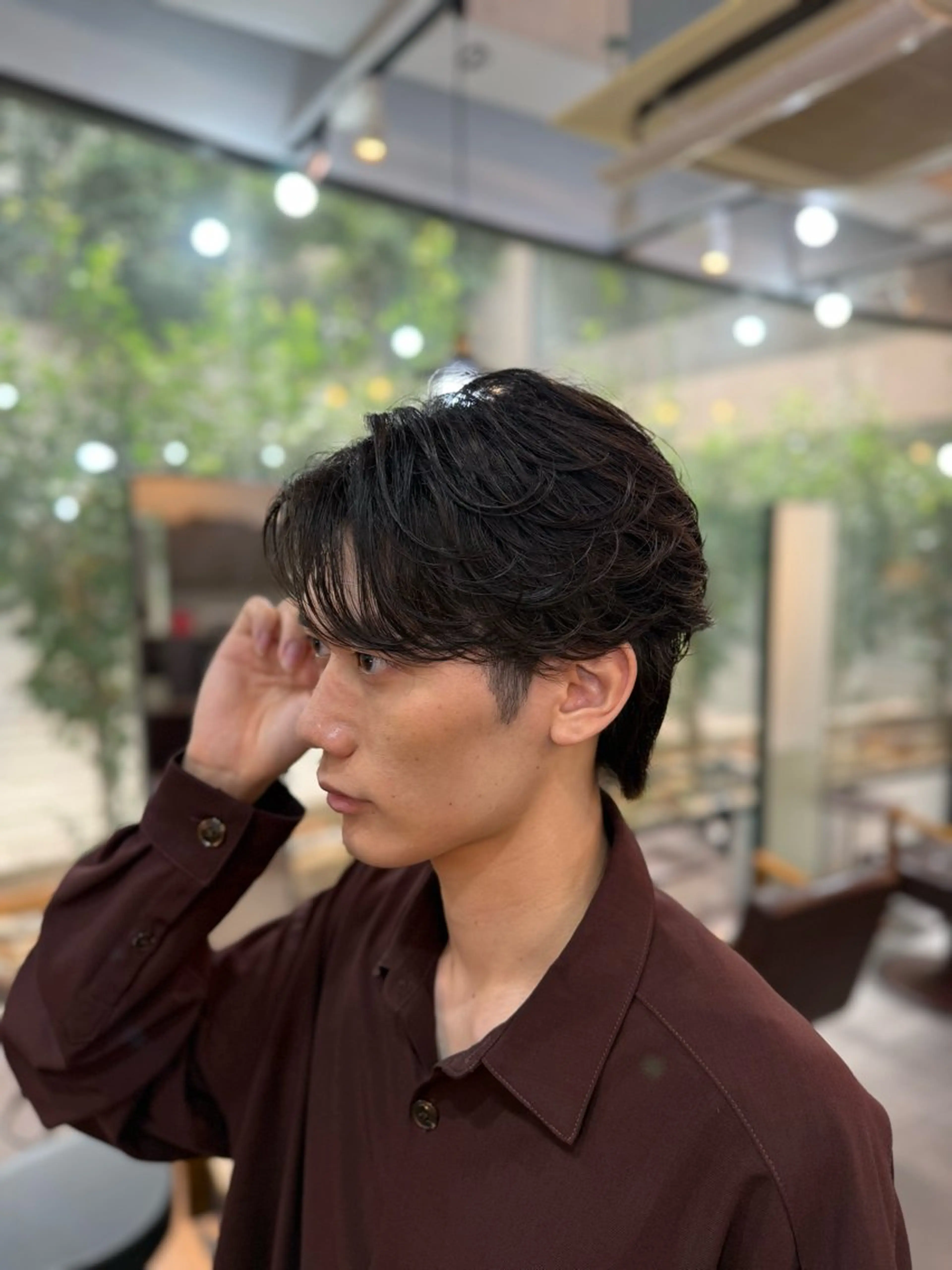 ショート カラー パーマ メンズ カット パーマ HRABRA ゆづきのヘアスタイル