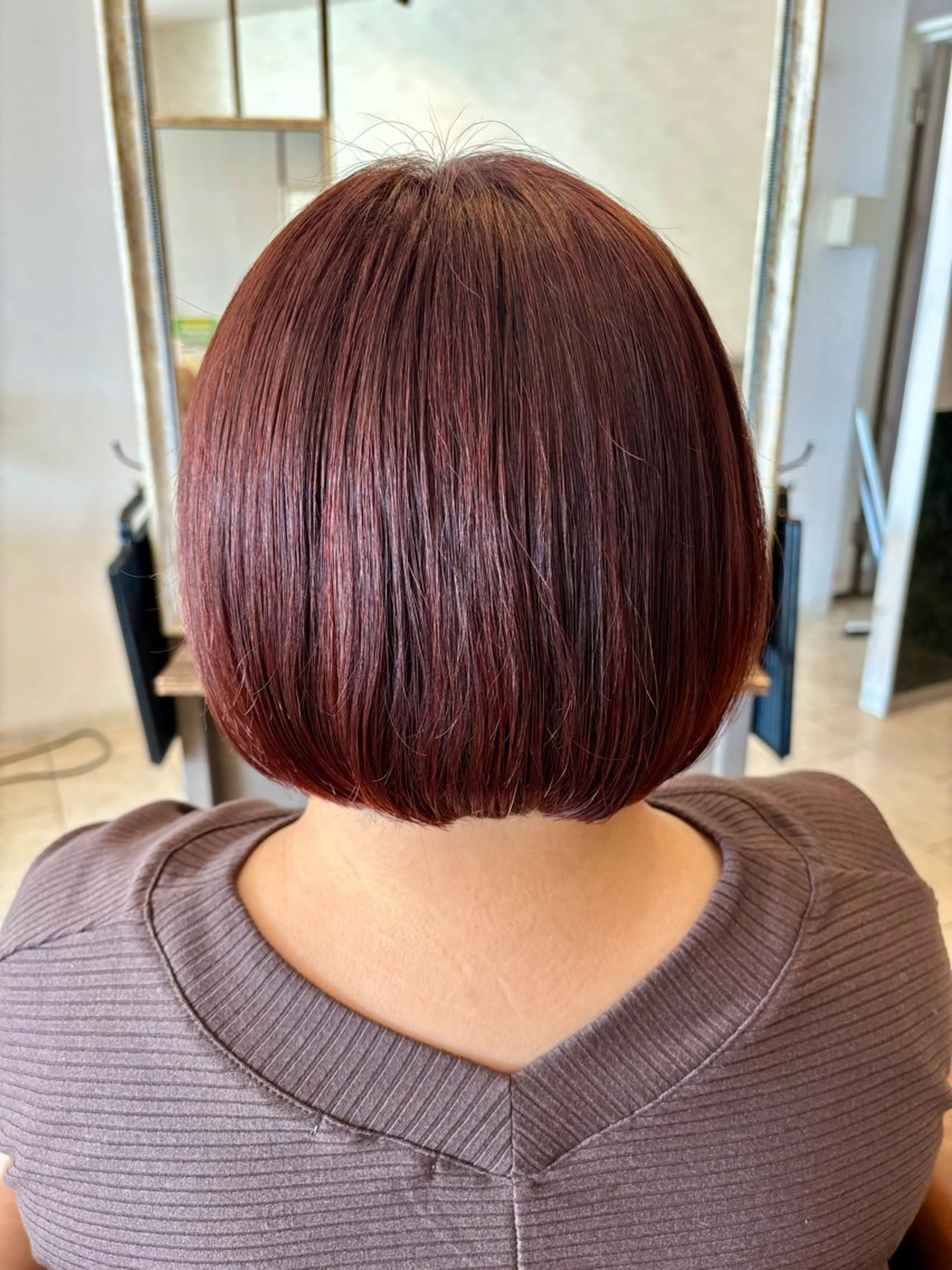 カラー ブリーチ ブラウンカラー ブリーチなしカラー ヘアカラー 沖本 あやののヘアスタイル