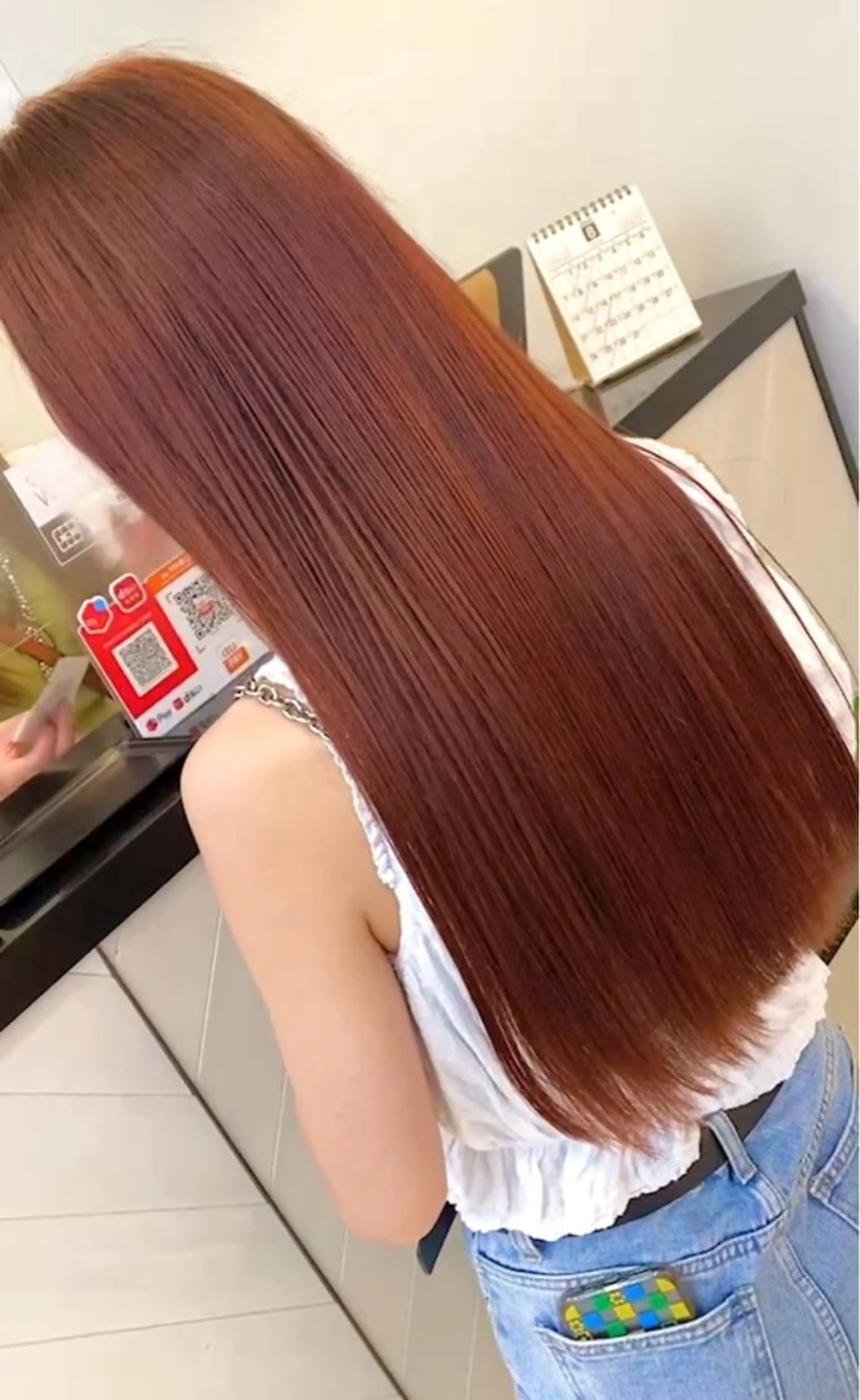 ロング カラー 暖色カラー🍒スパ/ canna‎🤎のヘアスタイル