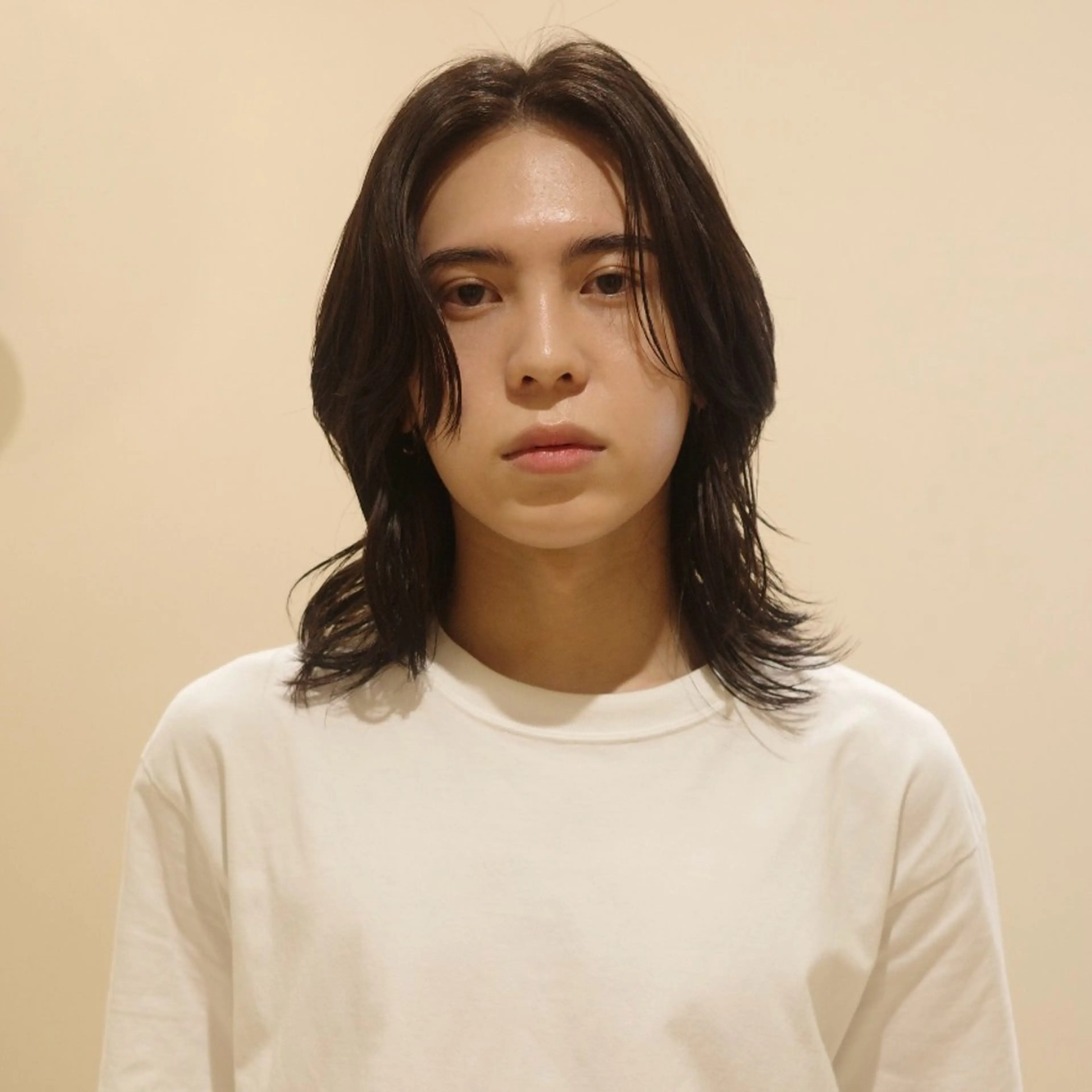 メンズ 韓国ヘア/髪質改善/ レイヤー/ブラウンのヘアスタイル