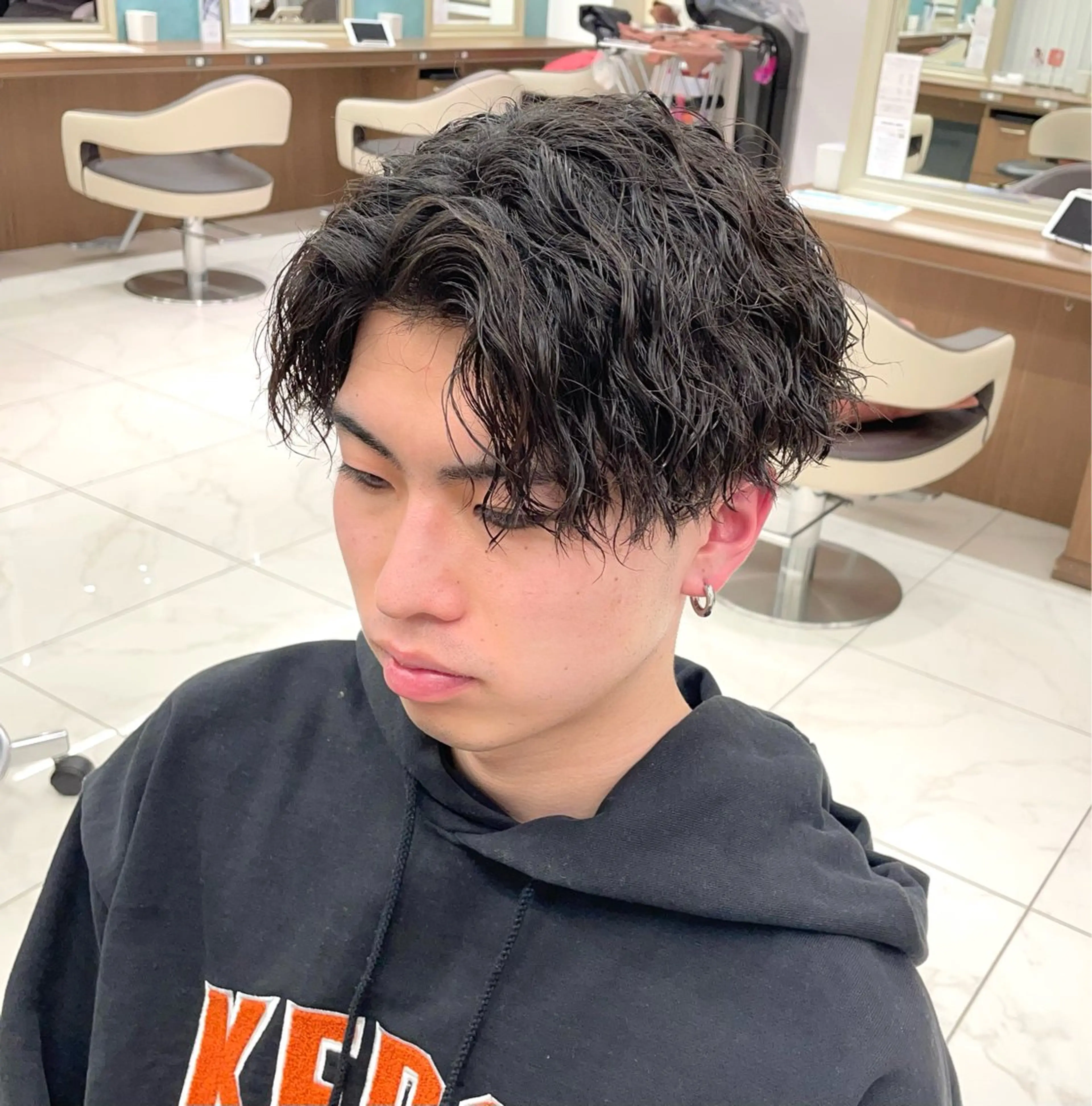 ショート パーマ メンズ カット パーマ 【メンズ特化】 池田大成✂︎のヘアスタイル