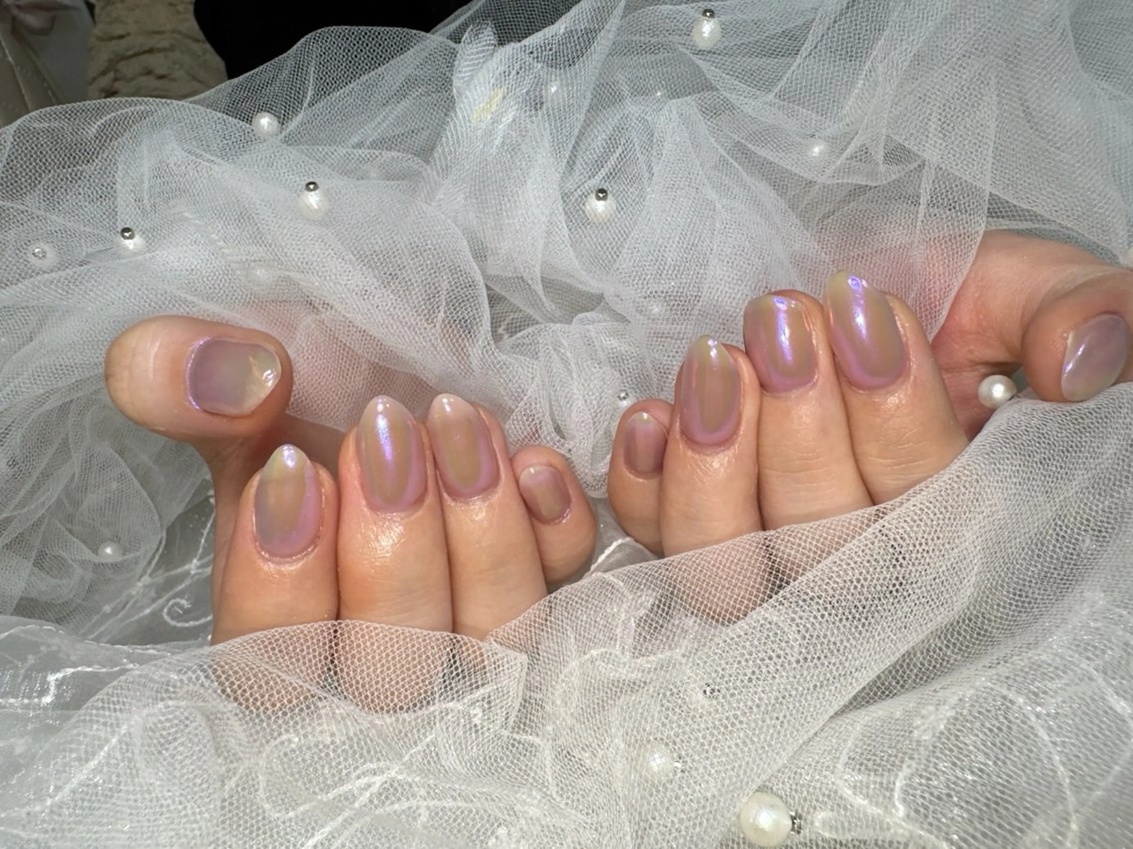 ネイル ミラーネイル ワンカラーネイル wacca♡nail スタッフのネイルデザイン